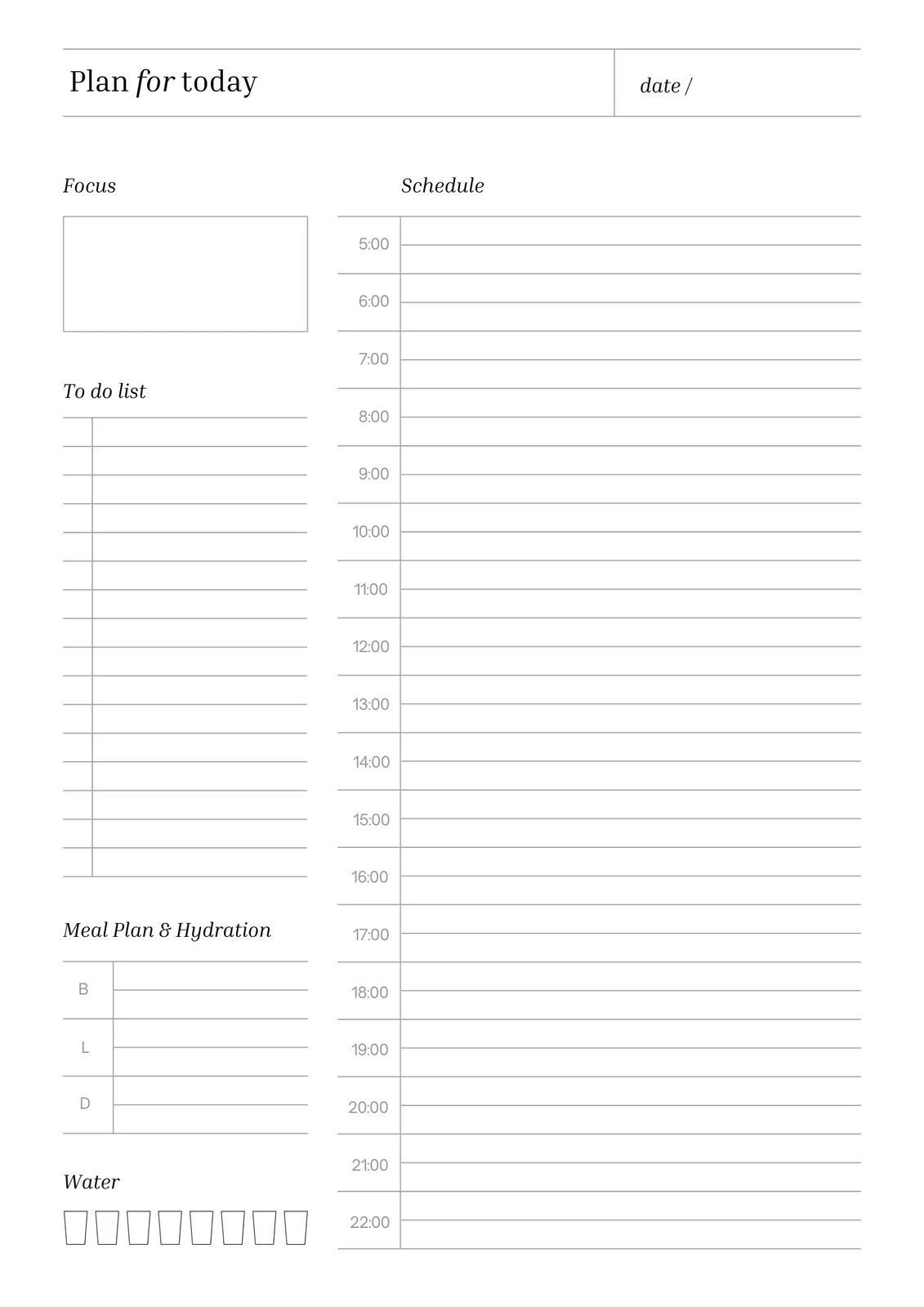 Free Daily Planner Templates To Customize Canva