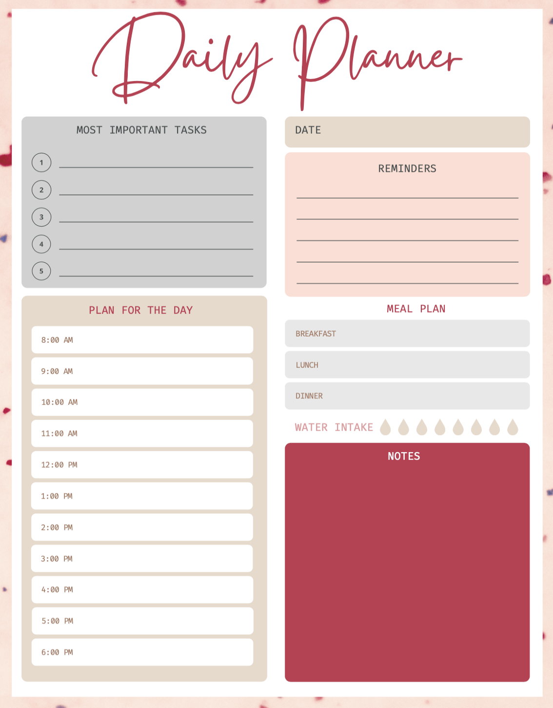 Free Printable To Do Lists To Get Organized