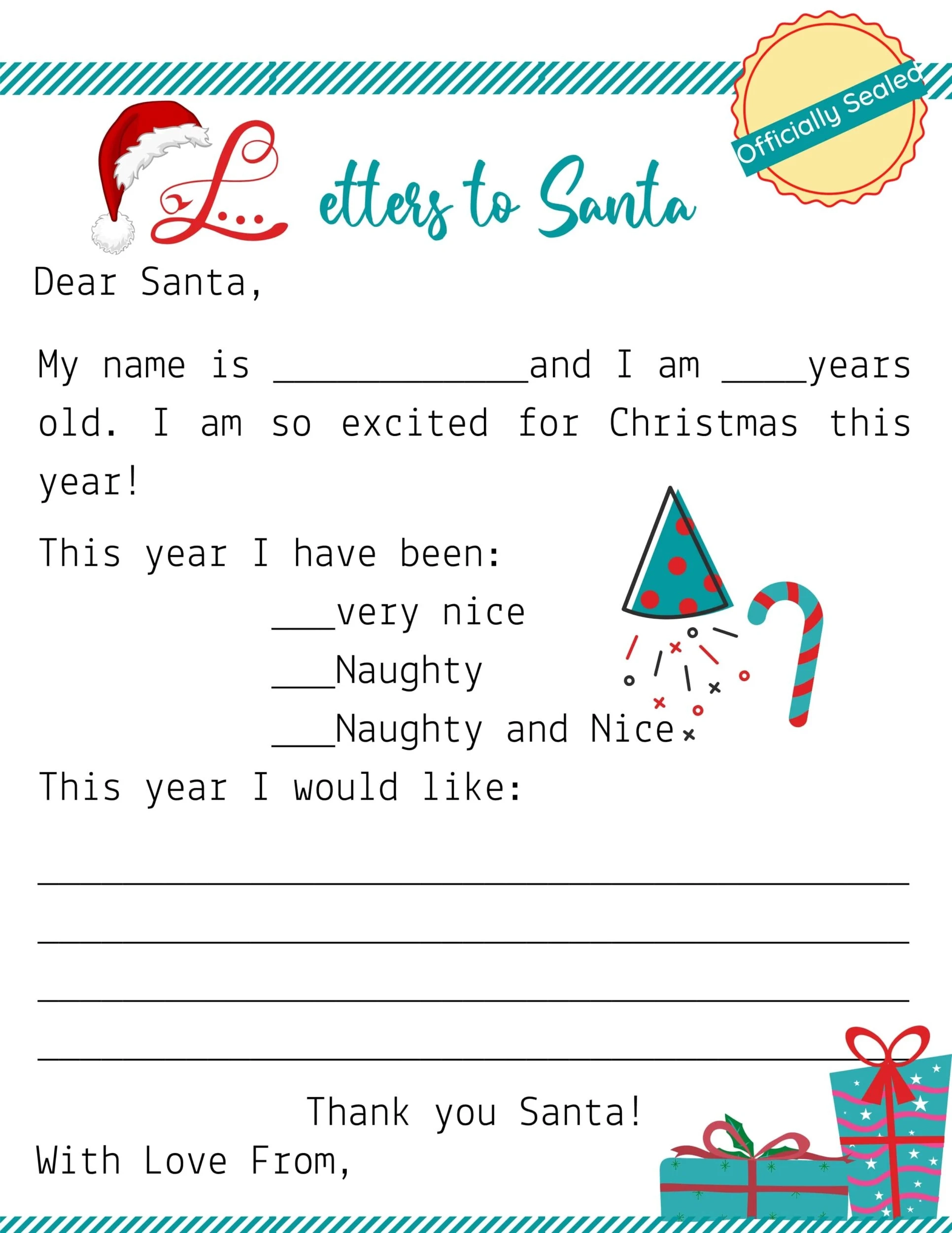 Free Printable Santa Letters And Envelopes