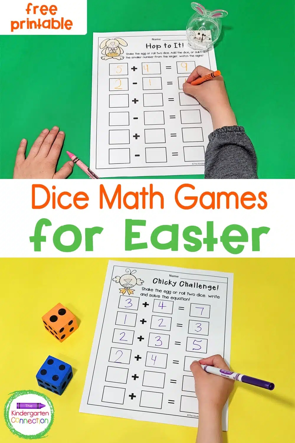 Free Kindergarten Math Games Printable