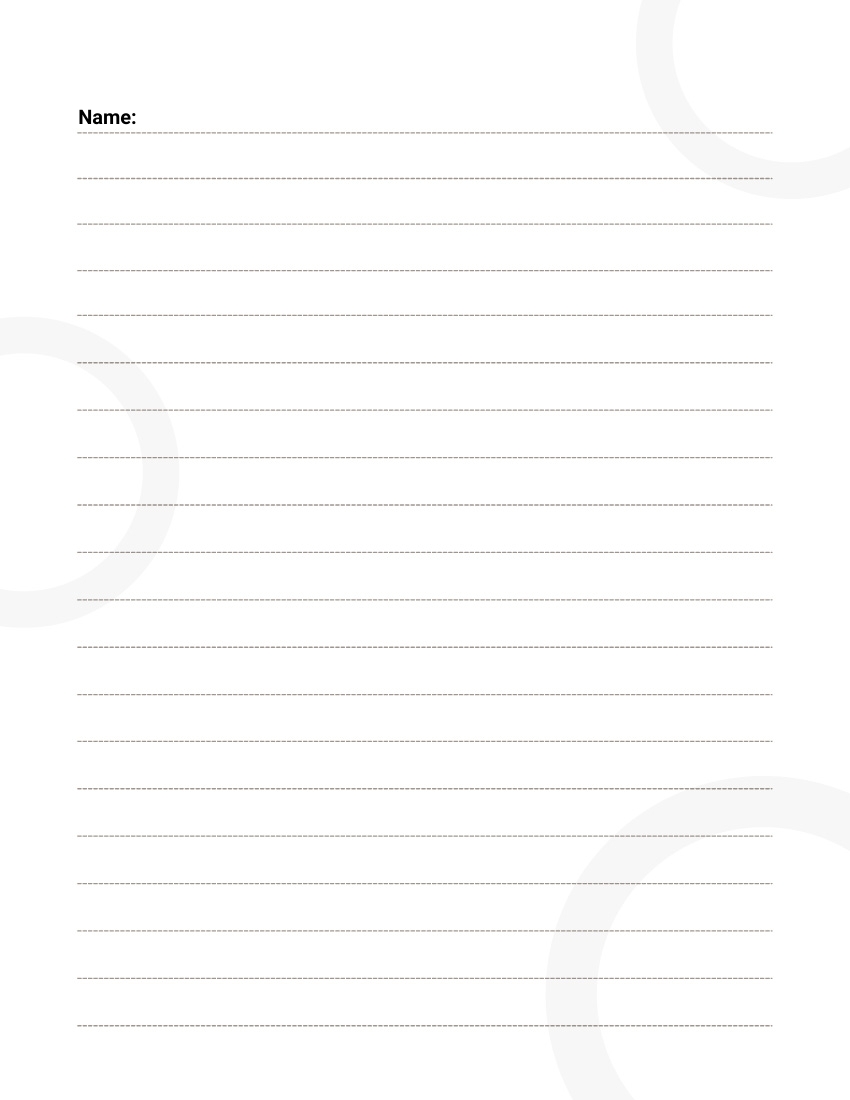 Free Dotted Lined Paper Template To Edit Online