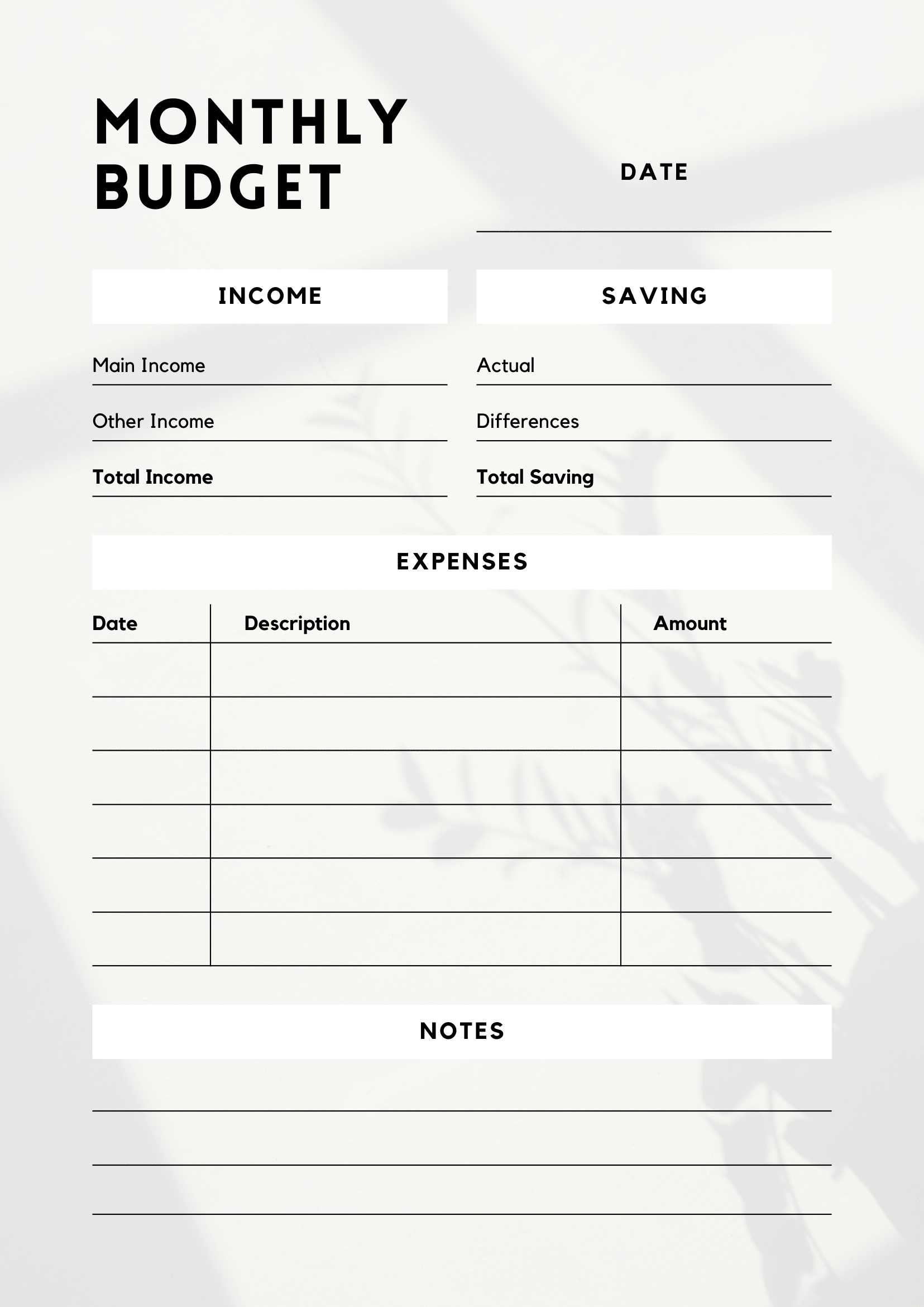 free download printable monthly budget planner pdf templates