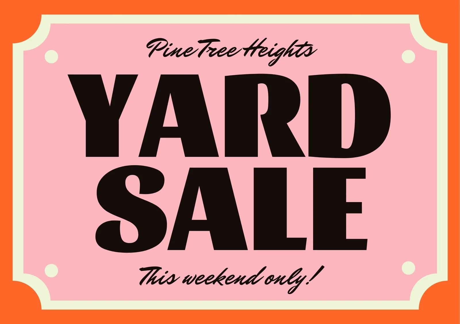 Free Editable And Printable Yard Sign Templates Canva