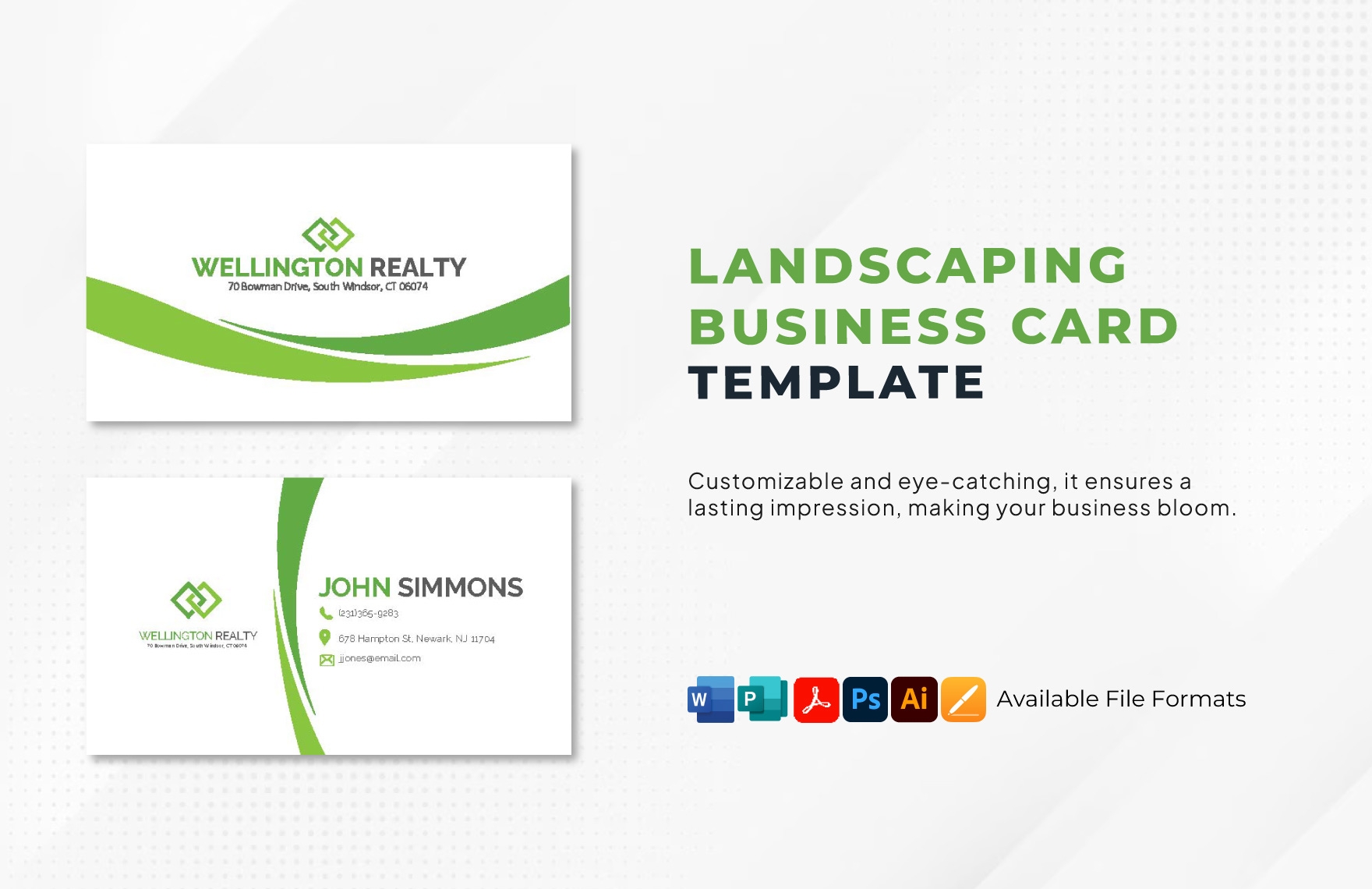 Free Editable Business Card Templates In PDF To Download