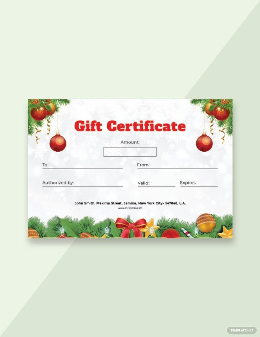 Free Editable Gift Certificate Templates In Google Docs To Download