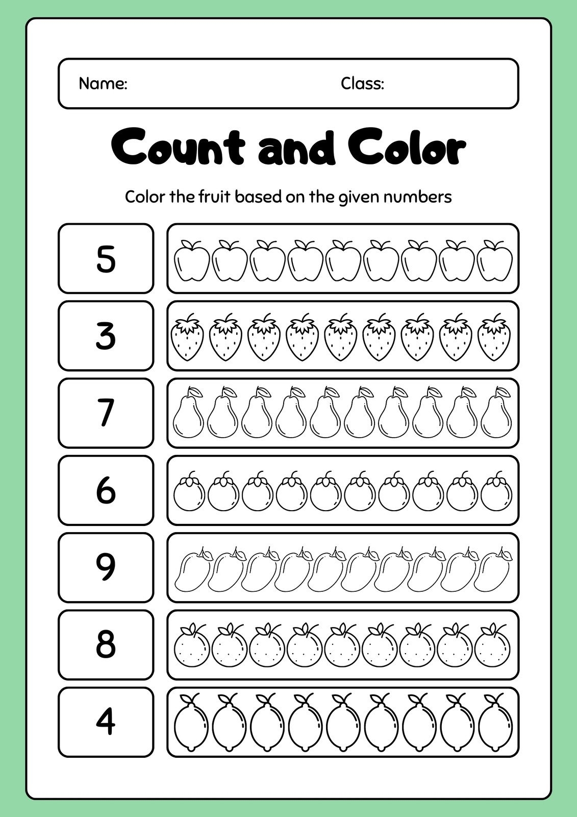 Free Editable Kindergarten Worksheet Templates Canva Worksheets Library