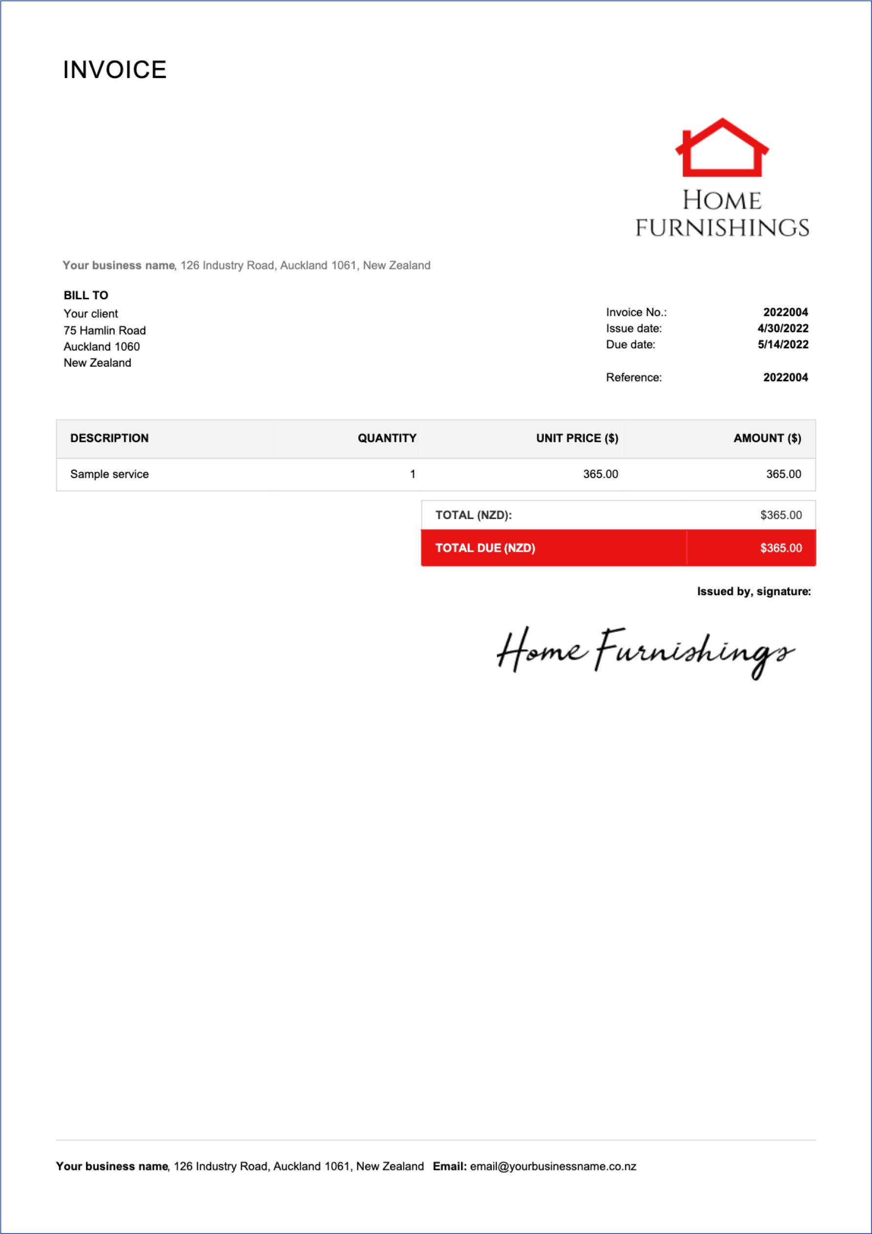 Free Editable Word Template Invoice Effortlessly Billdu