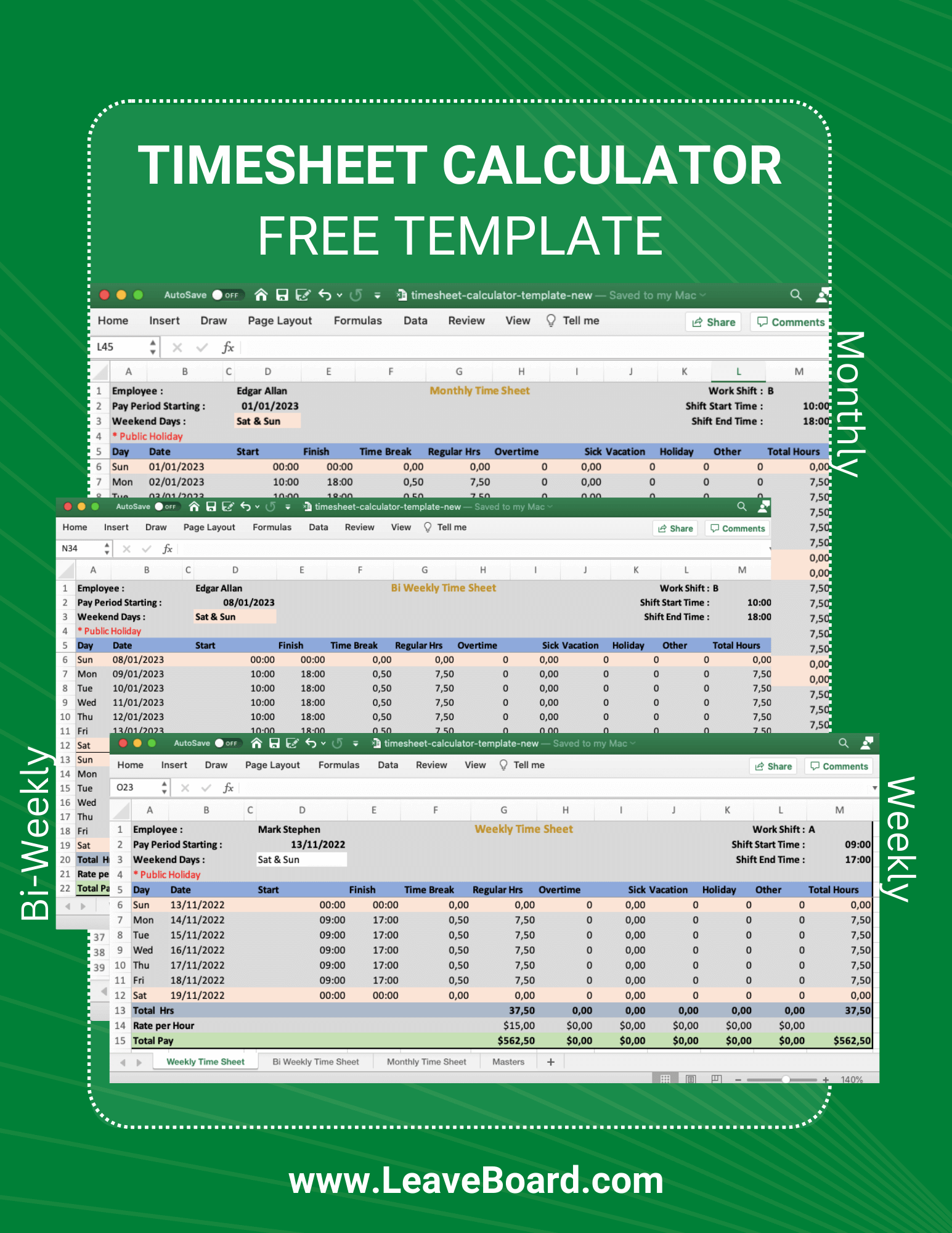 Free Printable Time Sheets 2024