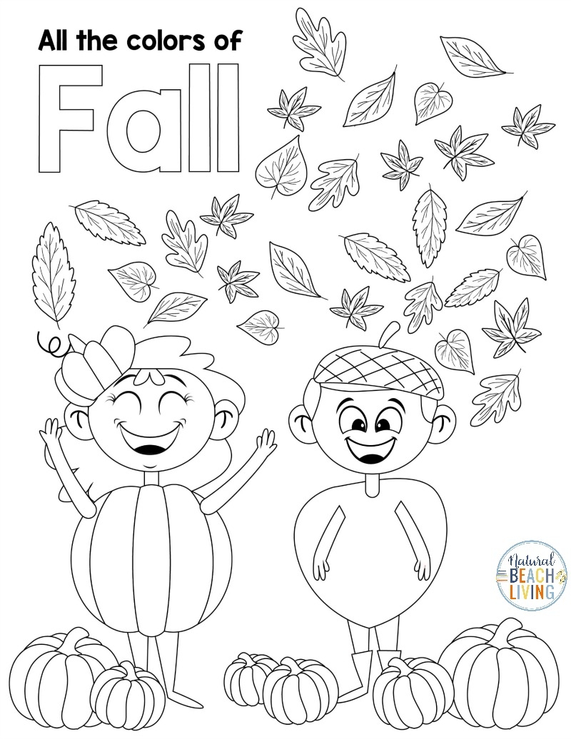 free fall printables for preschool and kindergarten natural beach living