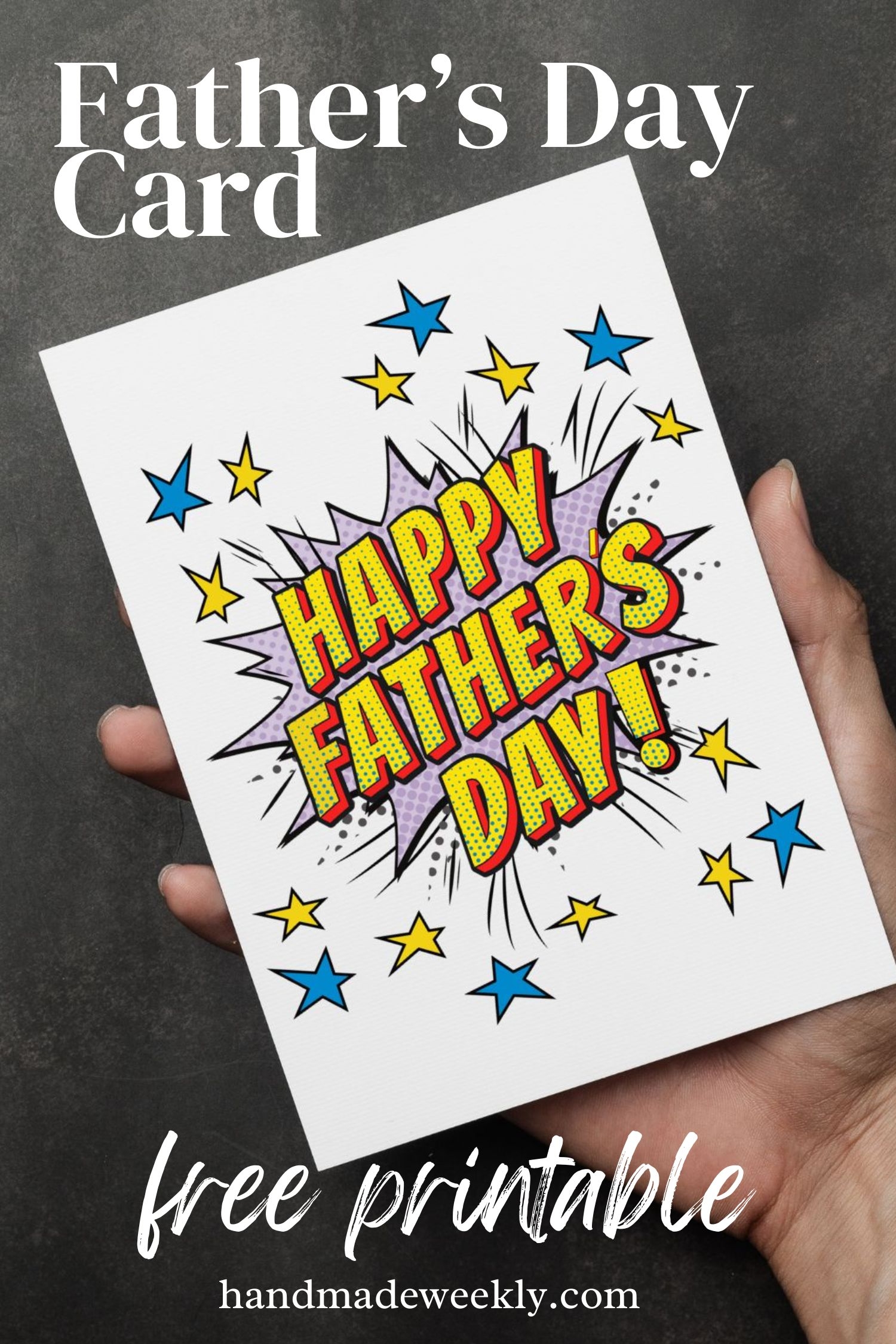Free Father s Day Card Print