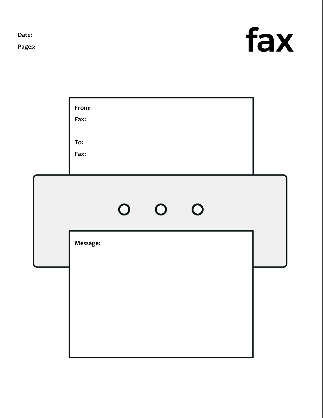 Free Fax Basic Cover Sheets FaxBurner
