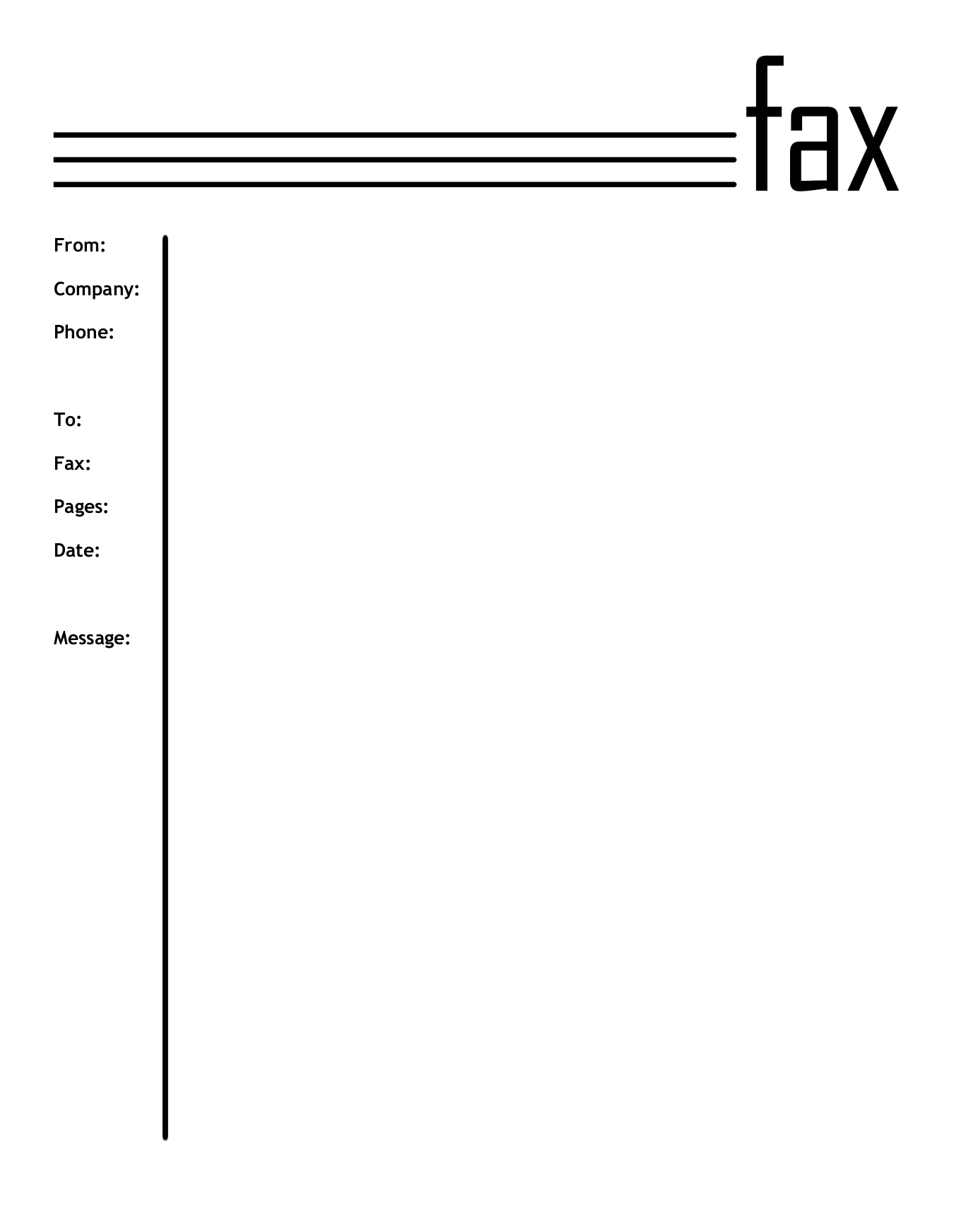Free Fax Basic Cover Sheets FaxBurner
