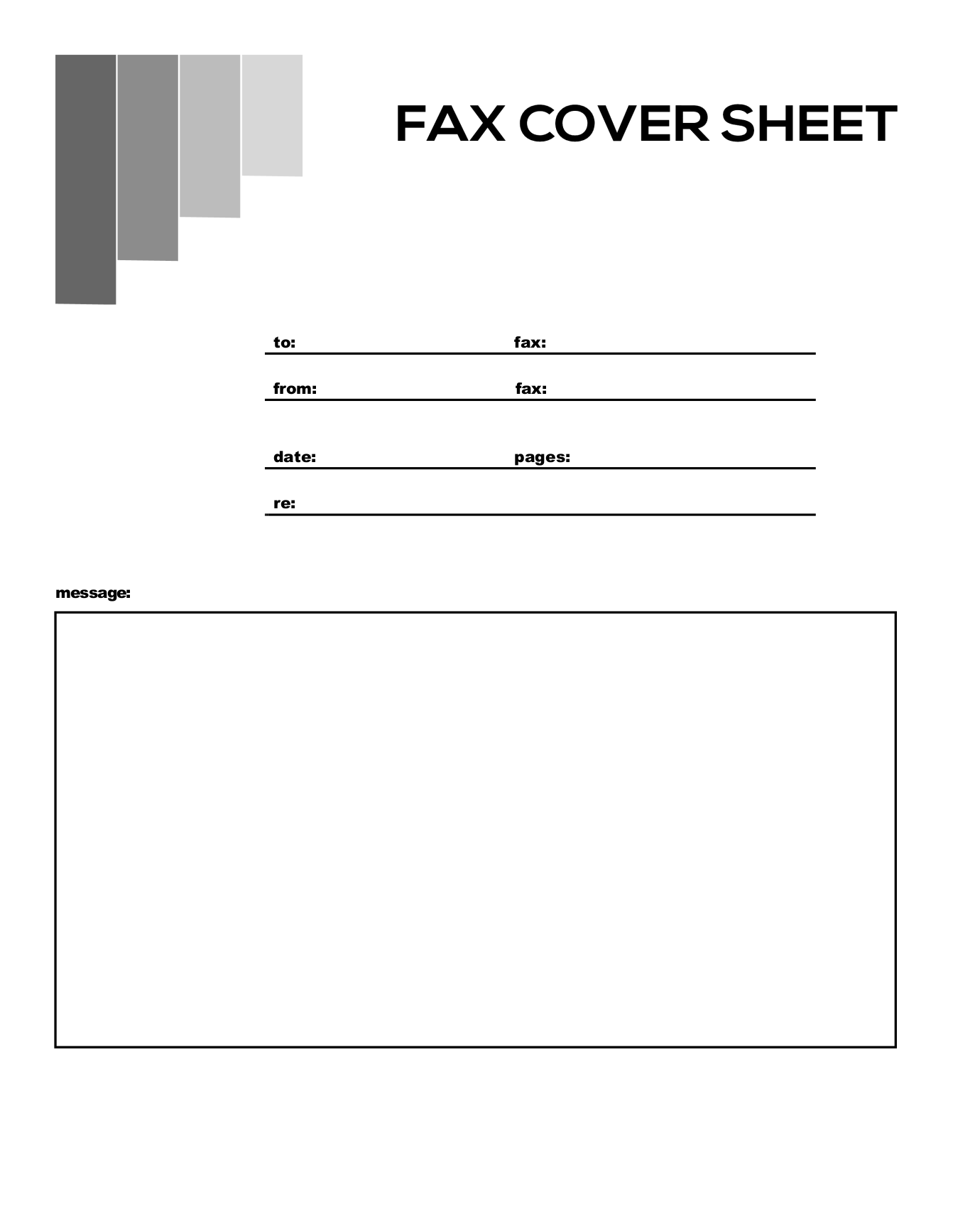 Free Printable Fax Cover Sheets Printable