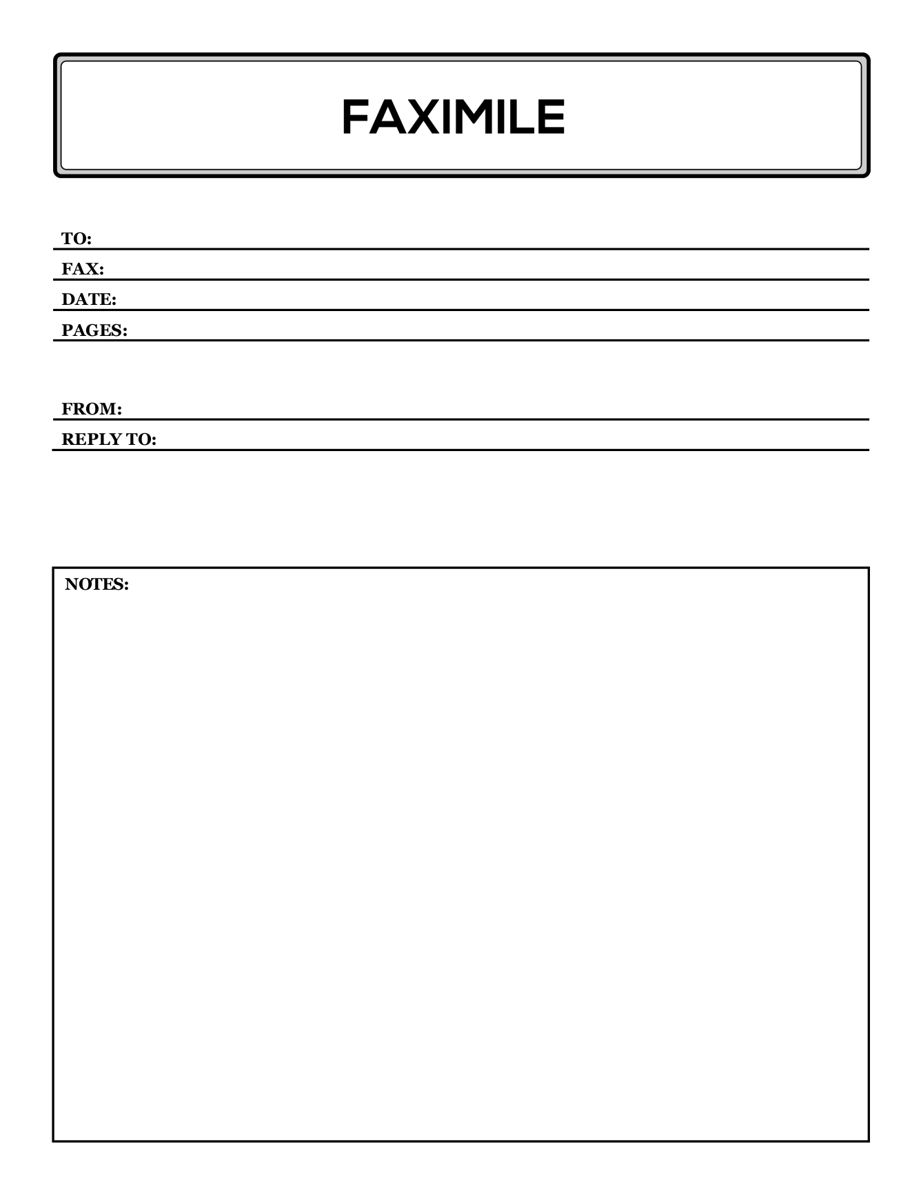 Free Fax Basic Cover Sheets FaxBurner