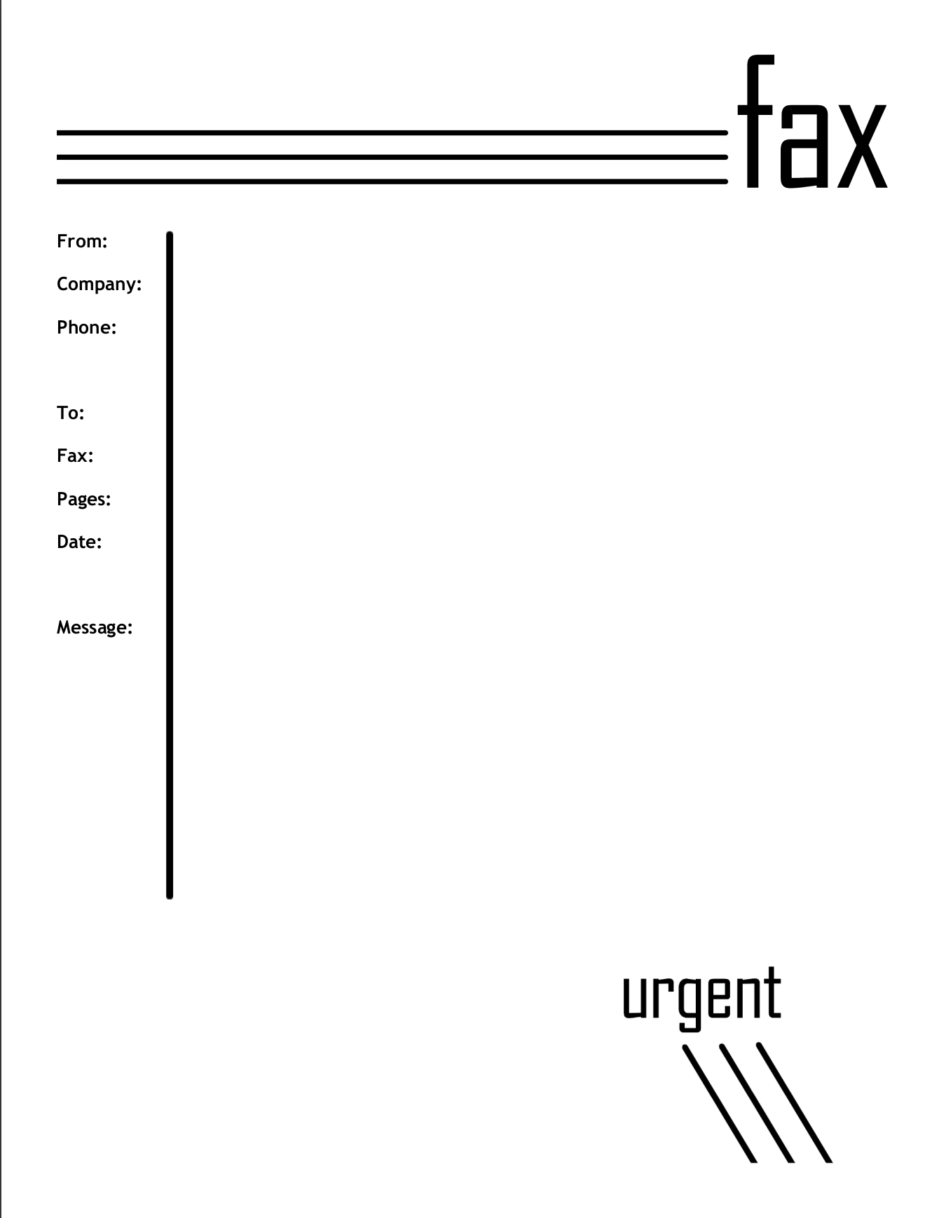 Free Printable Fax Cover Sheet Word Pdf