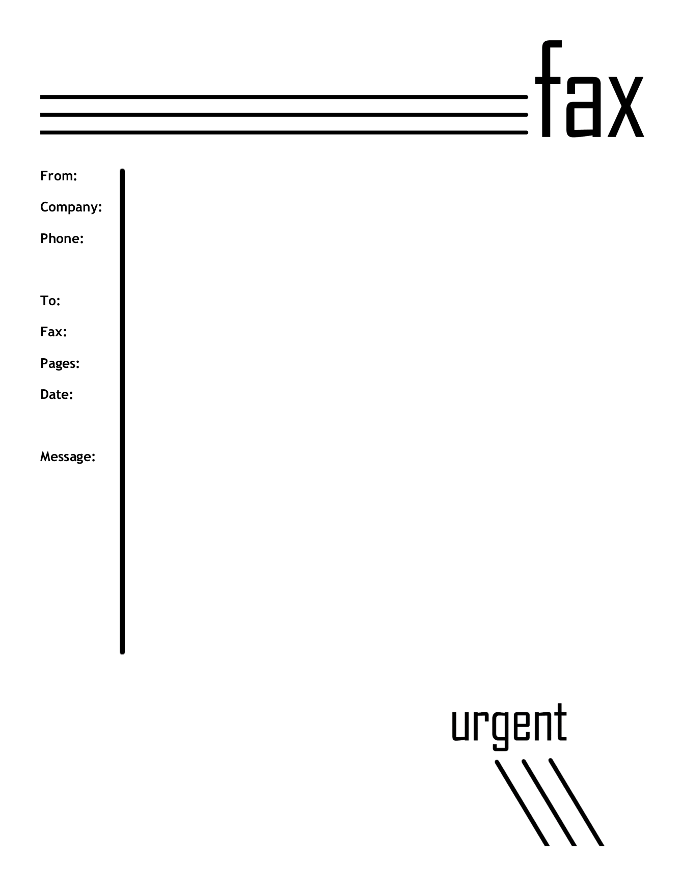 Free Printable Fax Cover Sheet Word Generator