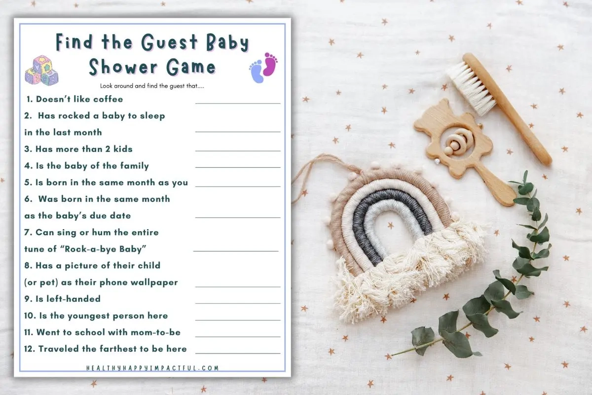 Free Printable Baby Shower Games For Boy
