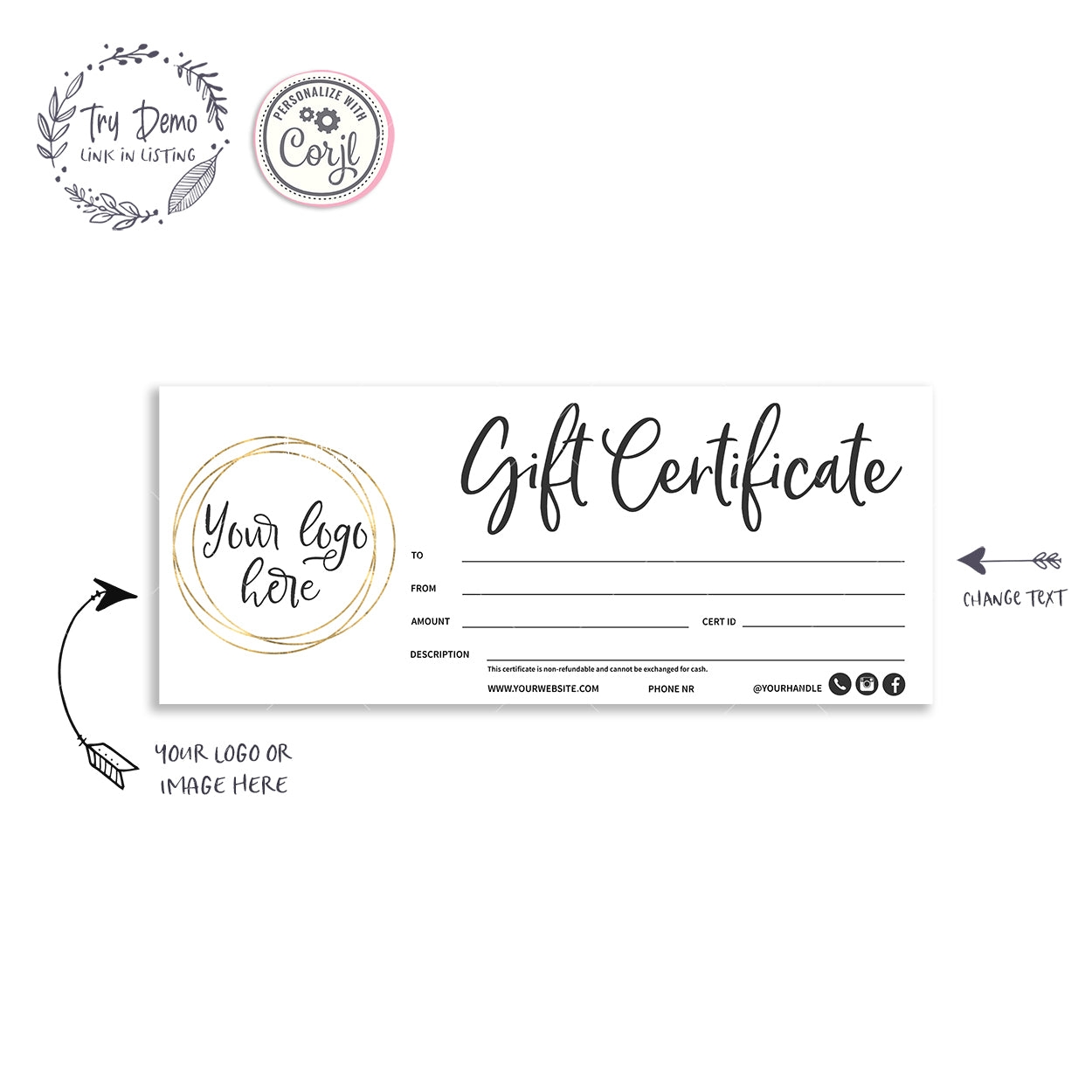 Free Gift Certificate Templates You Can Customize Worksheets Library