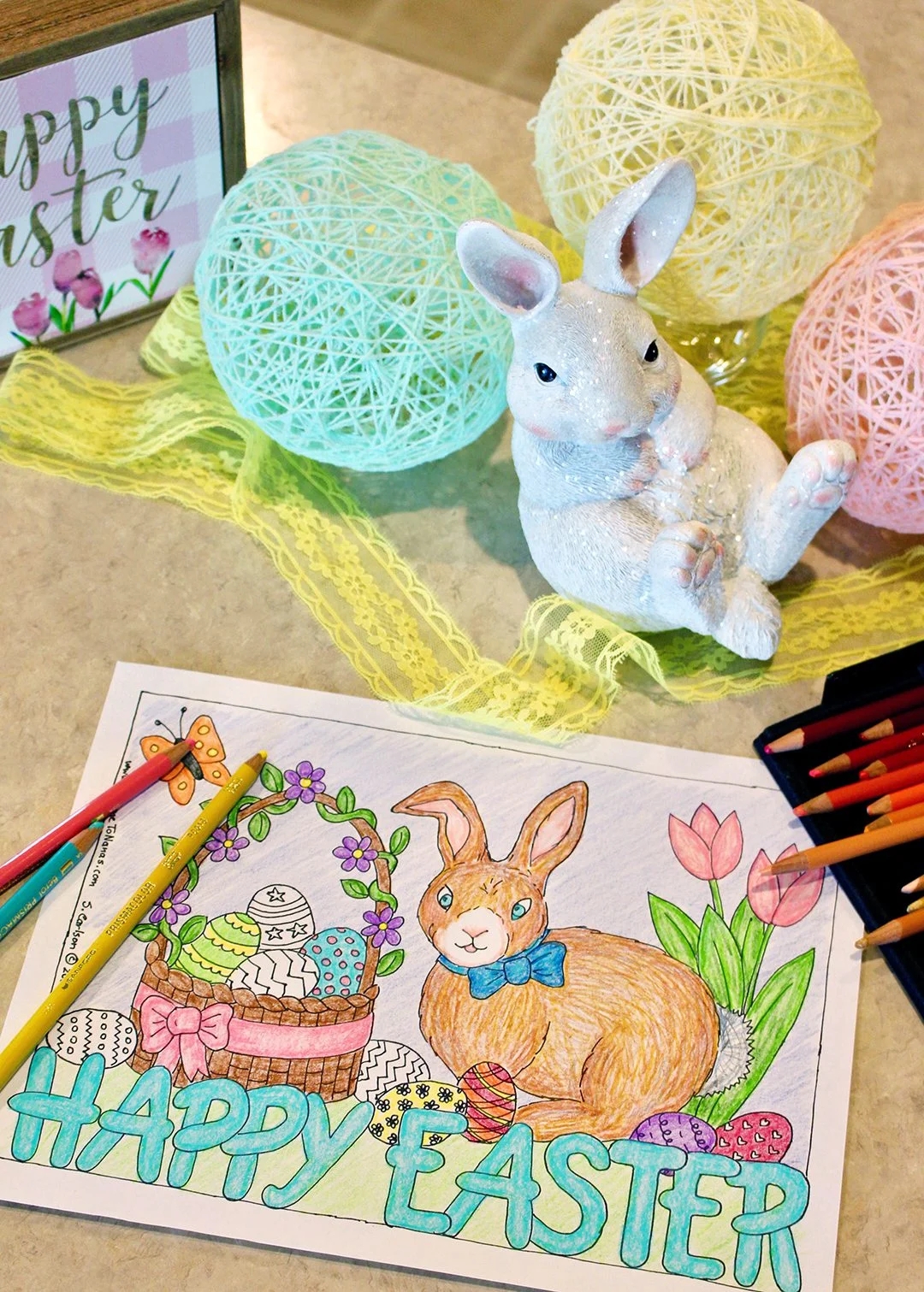 Free Happy Easter Coloring Page Welcome To Nana s