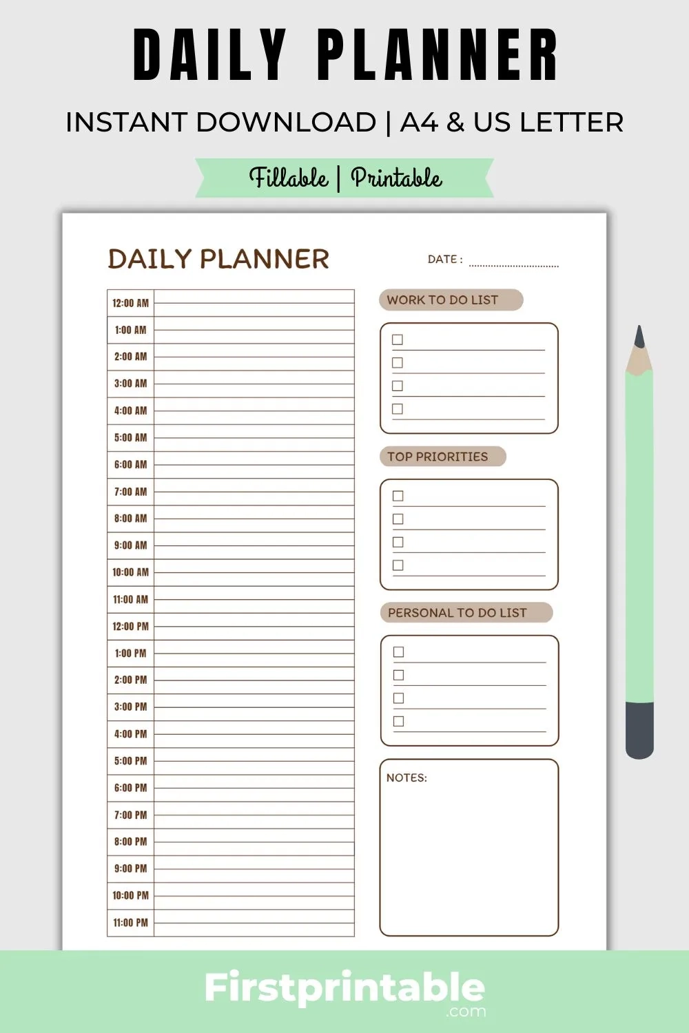 Free Printable Daily Planner 2024