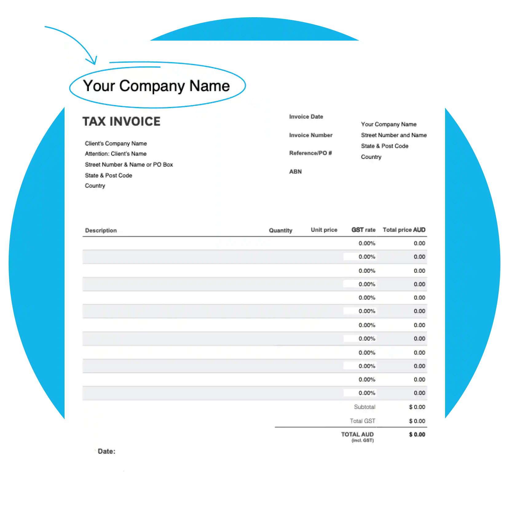 Free Invoice Template Download A Customisable Invoice Format Xero AU