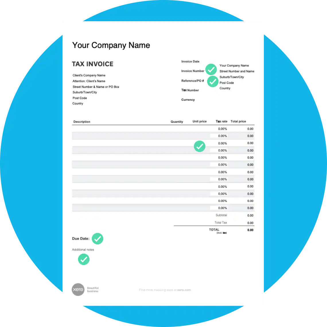 Free Invoice Template Download A Customizable Invoice Format Xero CA