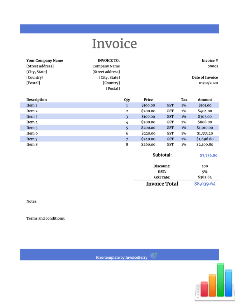 Free Invoice Template Skynova Andreagiatettvento1979 s Ownd