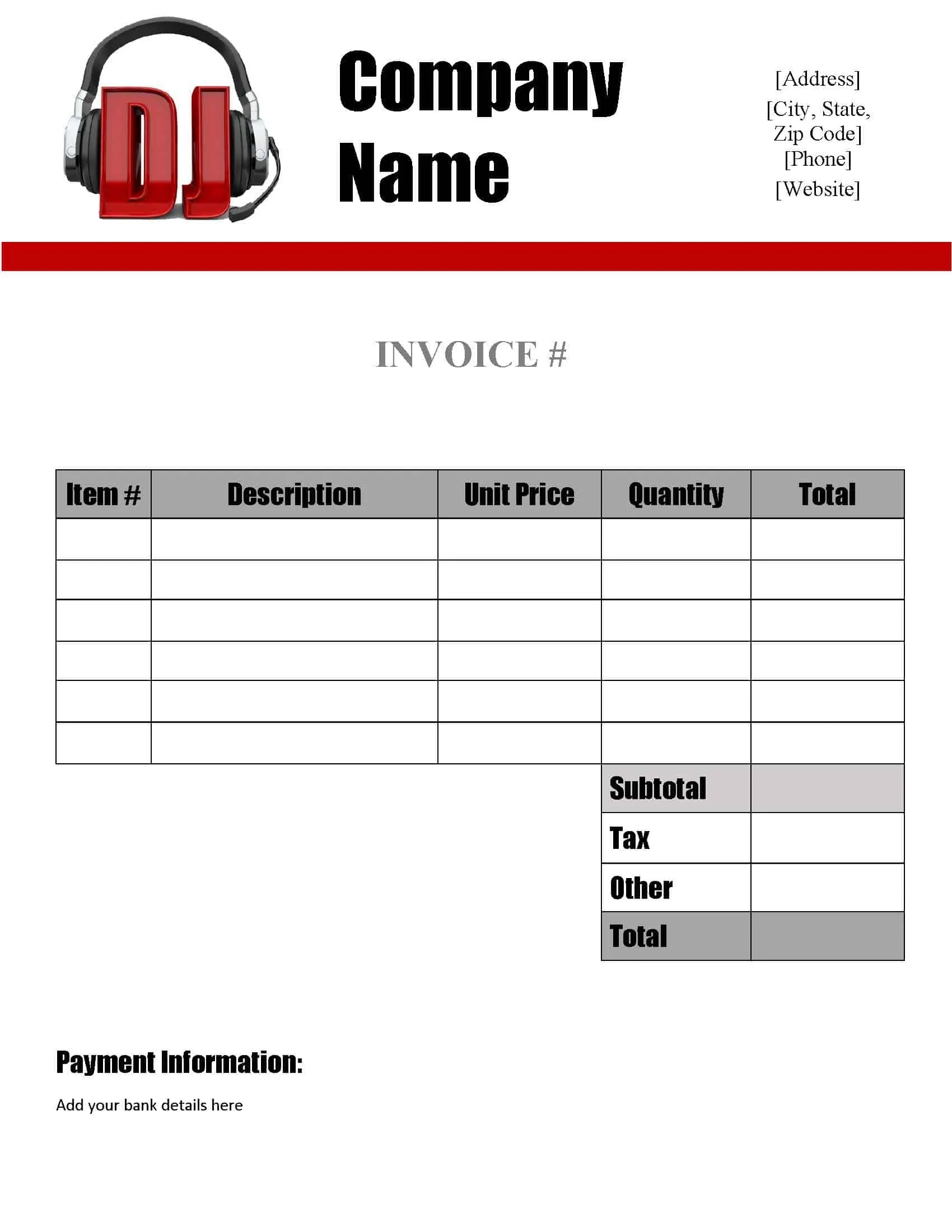 Free Printable Invoices Pdf Generator