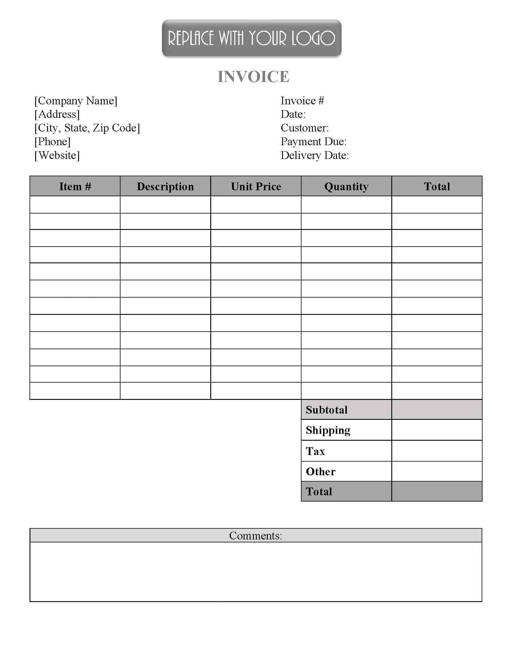 free invoice templates u0026 online invoice maker