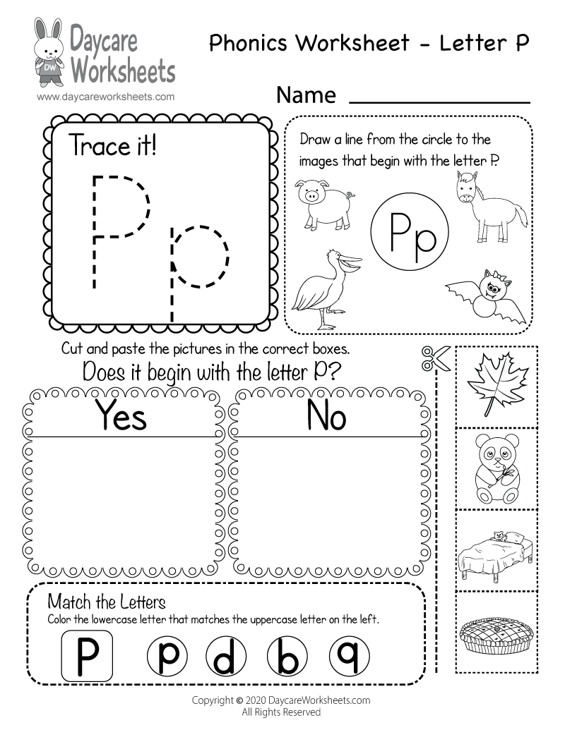 Free Preschool Printables Letter P