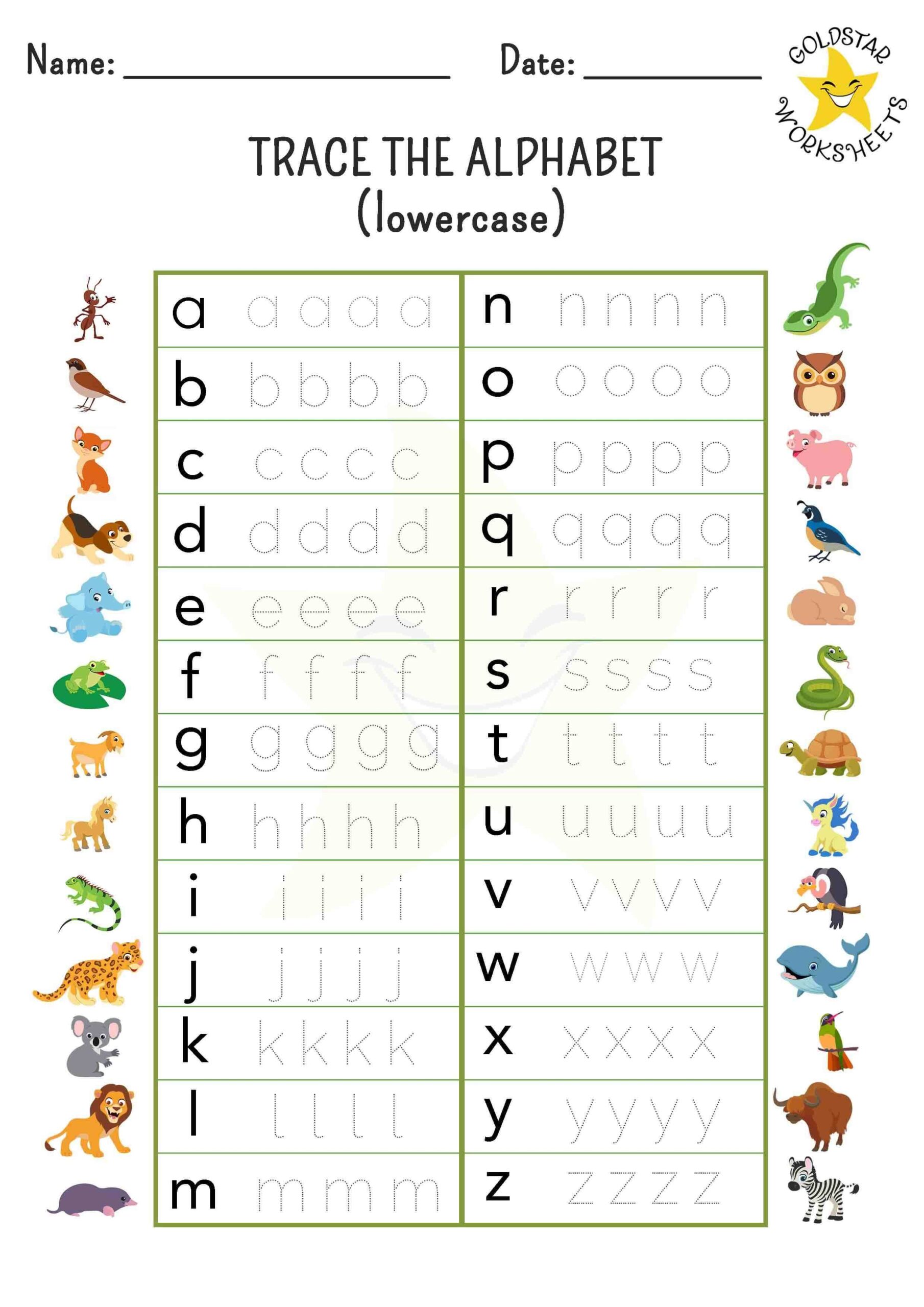 FREE Letter Tracing Worksheets By A Children Illustrator Teacher PDF 