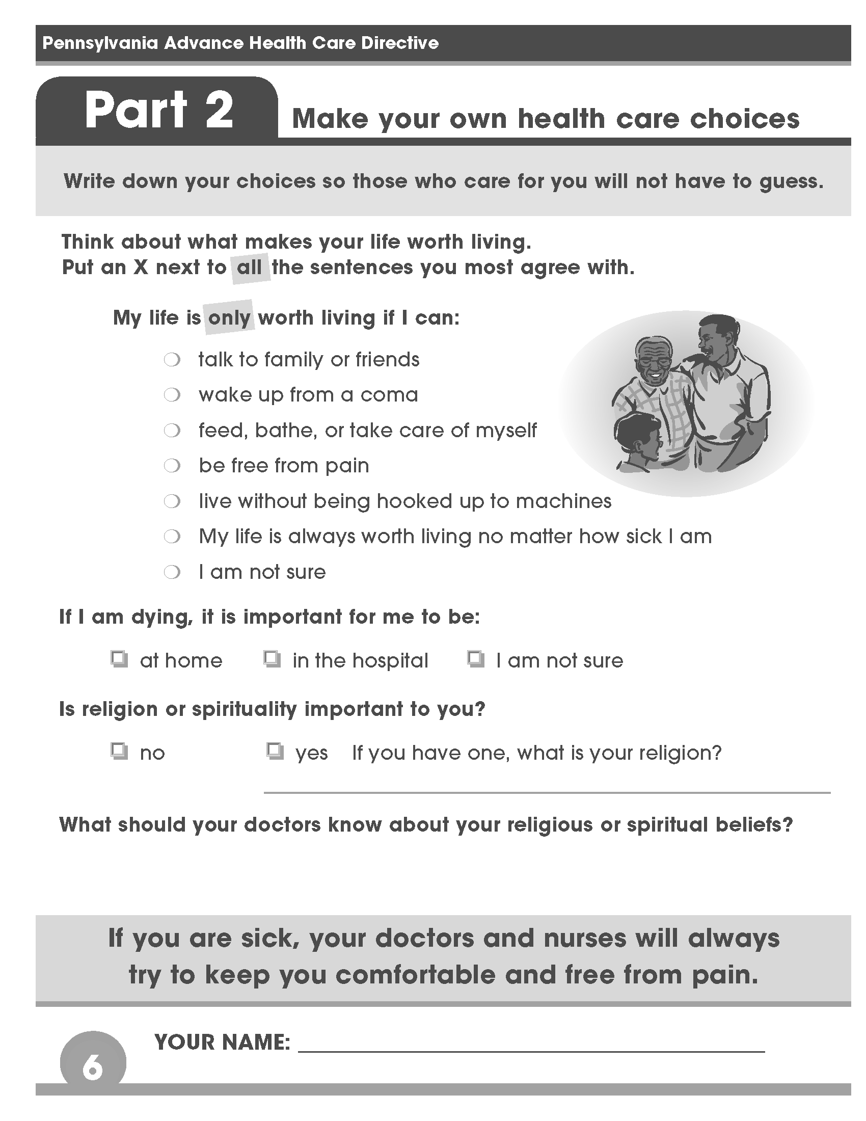 Free Printable Living Will Form Pdf