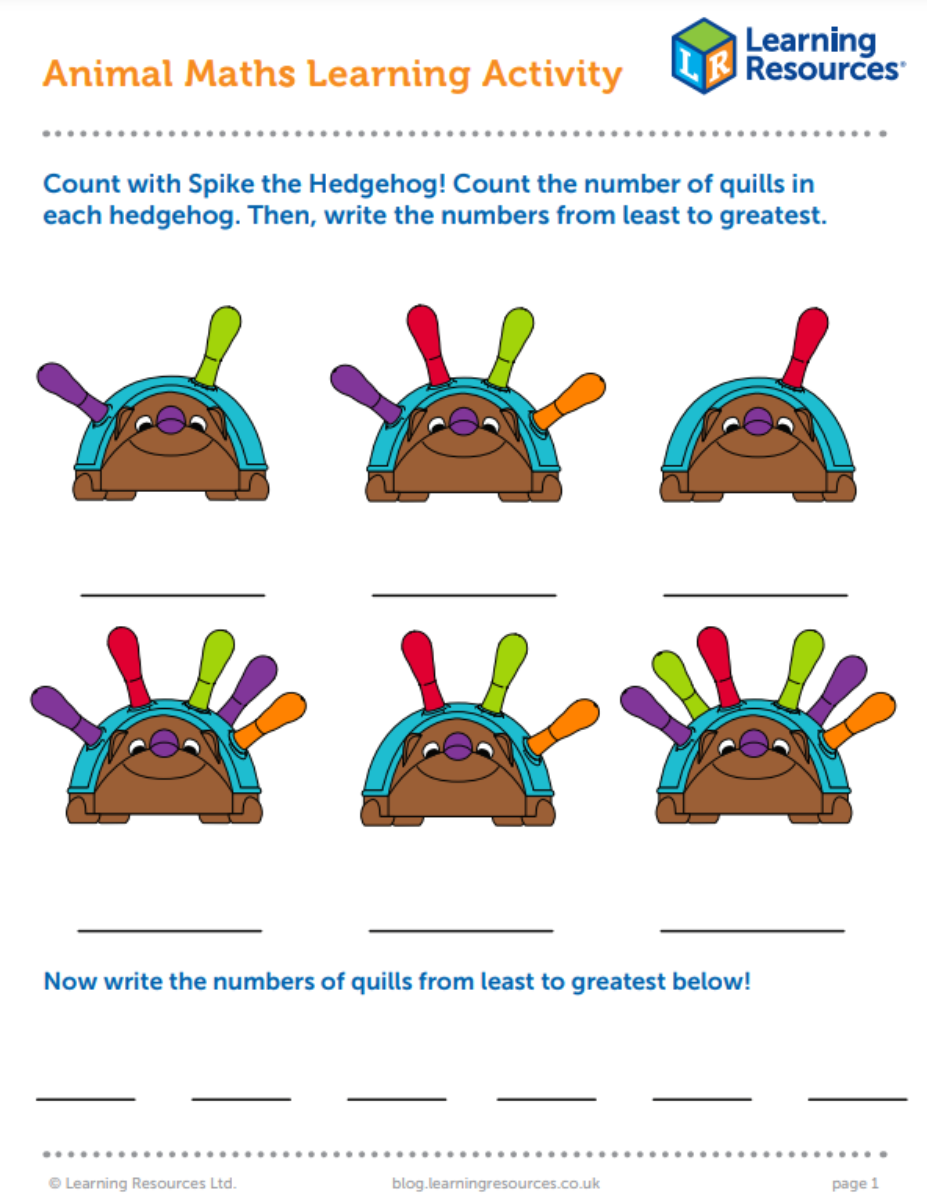 Free Math Activities For Kids Free Activity Sheets