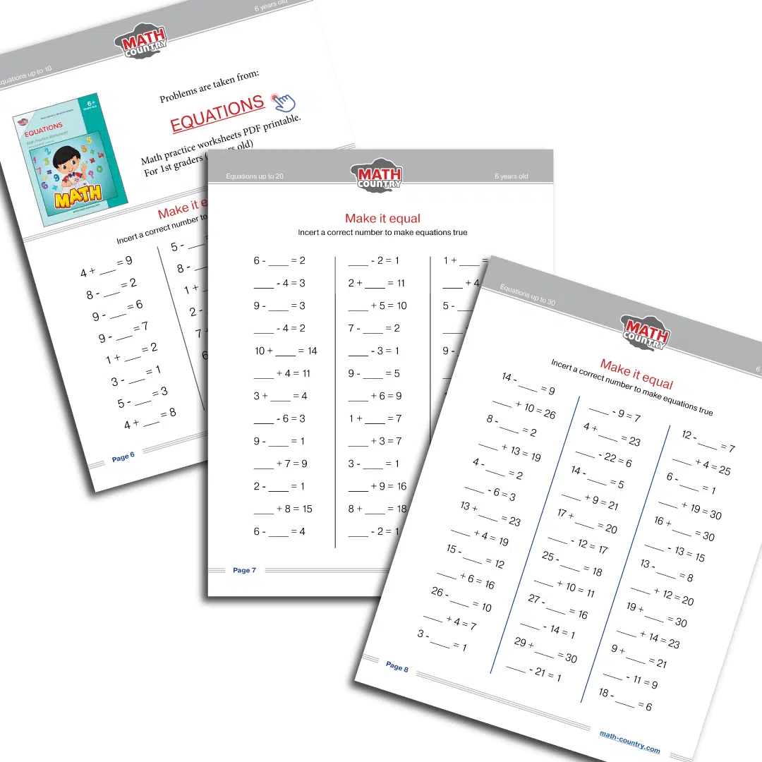 Free Math Worksheets Grade 1 6 Yo Math Country
