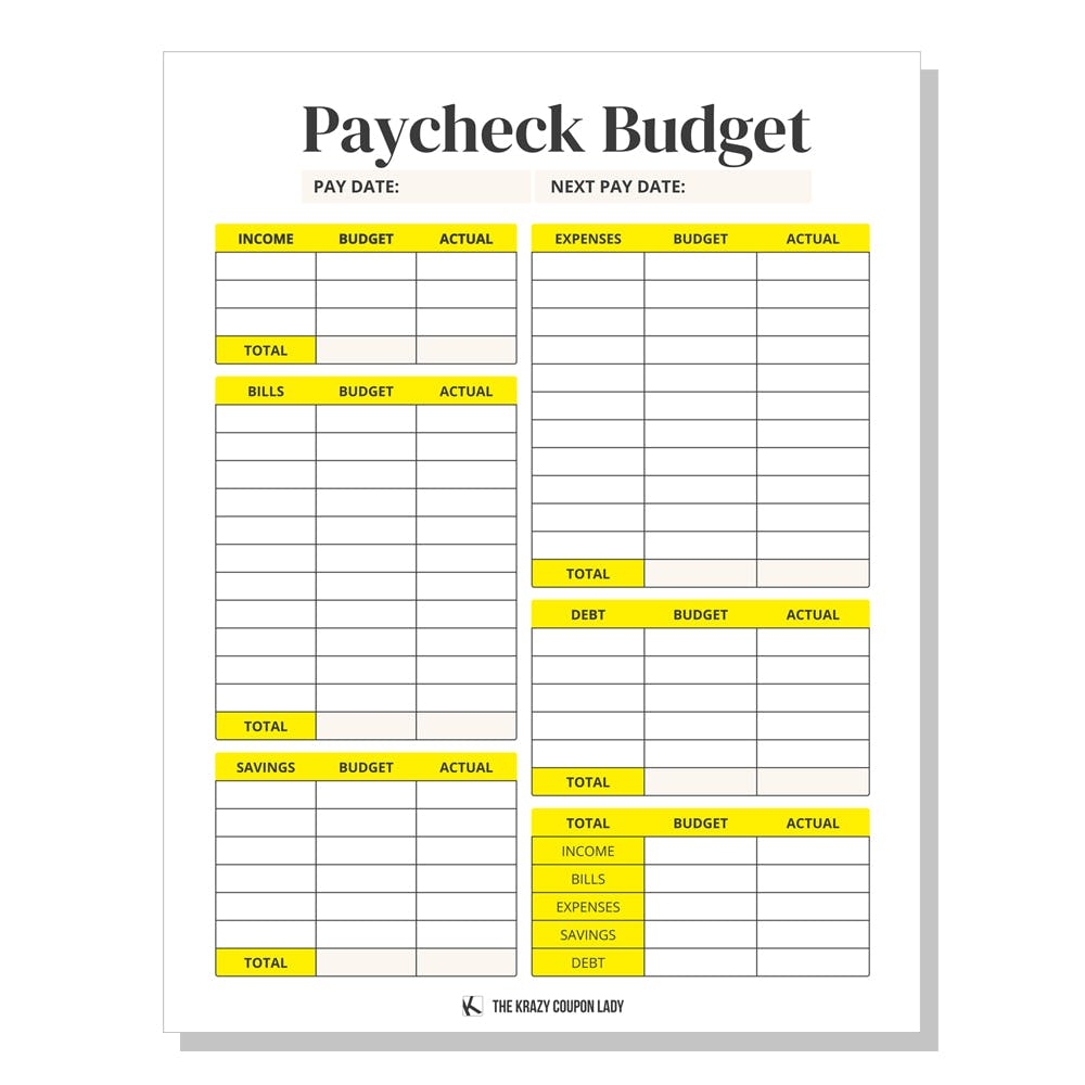 Free Printable Budget Planner Pdf