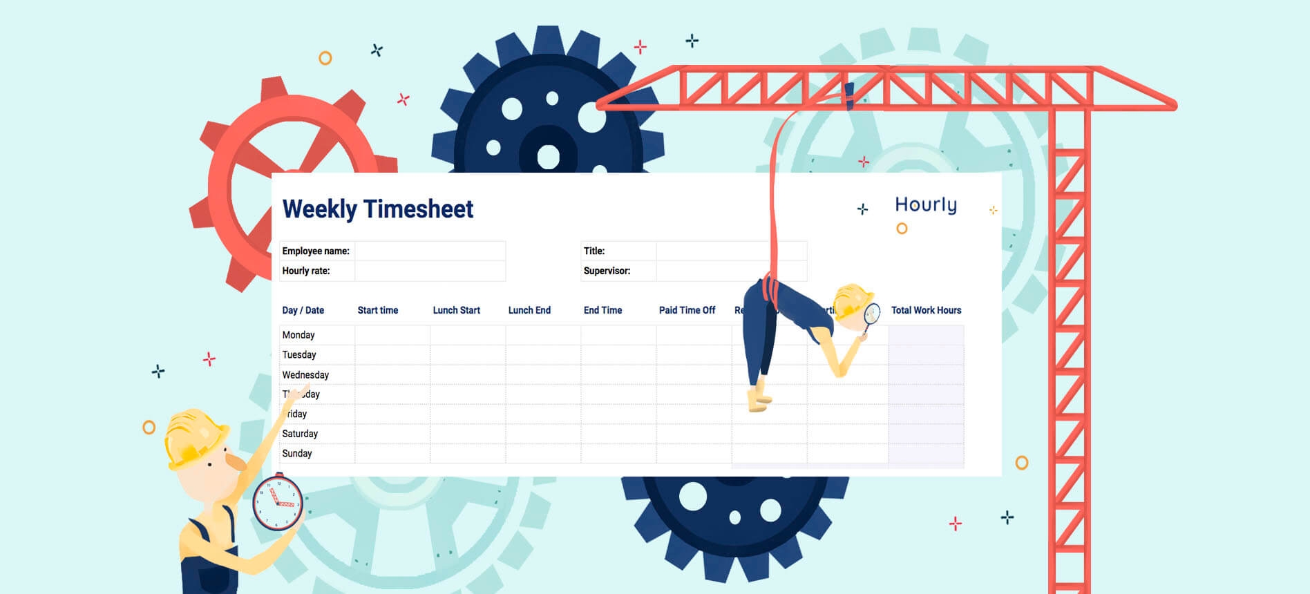  Free Paper Timesheet Templates And Printable Timecards Hourly Inc 
