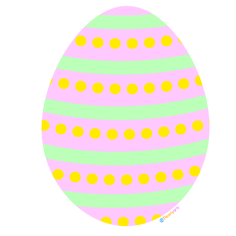 FREE Pink Easter Egg Clipart Royalty free Pearly Arts