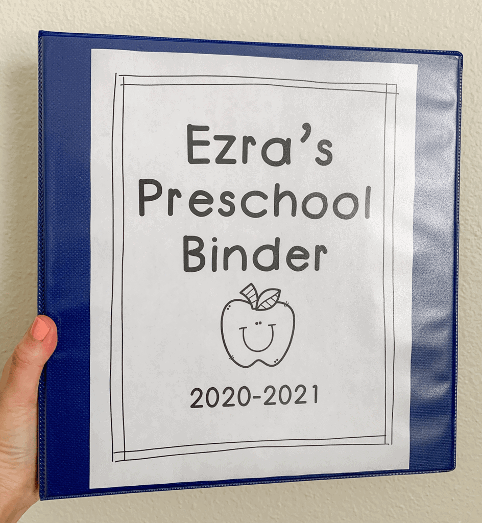 Free Preschool Learning Binder Printables Pdf