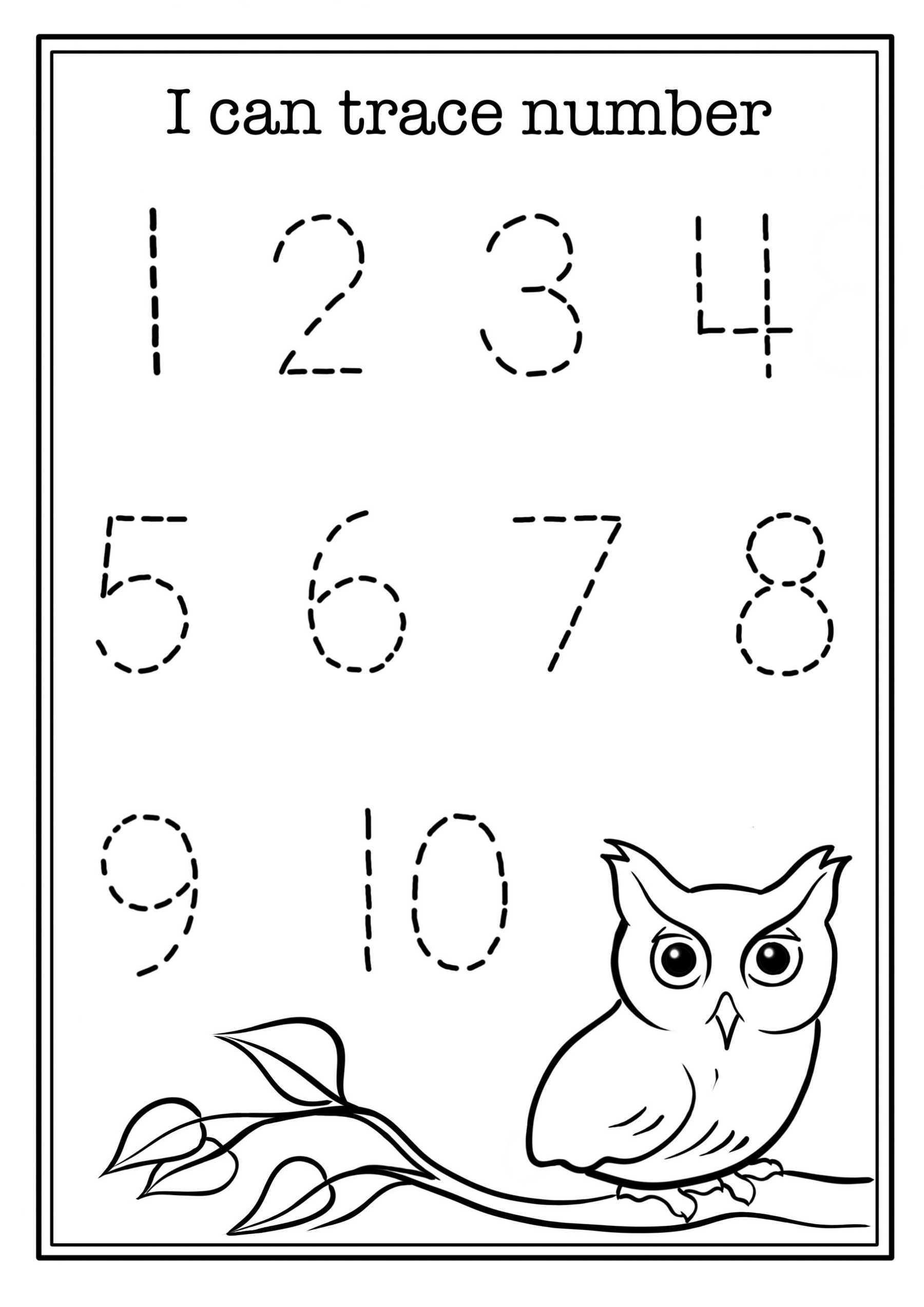 Free Printable Preschool Worksheets Numbers