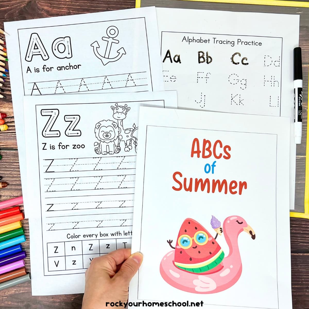 Free Print Handwriting Worksheets For ABCs Of Summer Fun Rock Your Homeschool