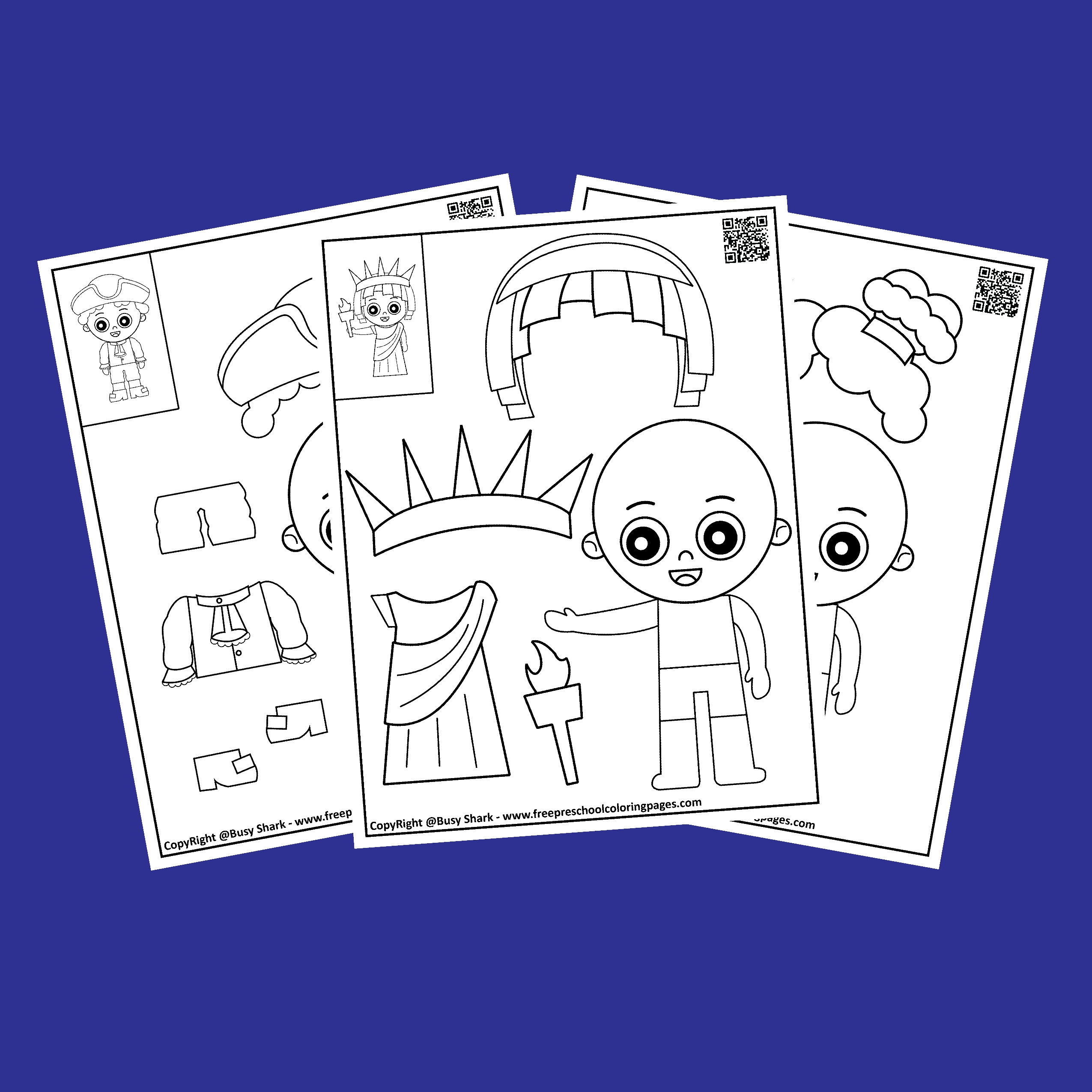 Free Printable 4th Of July Paper Dolls
