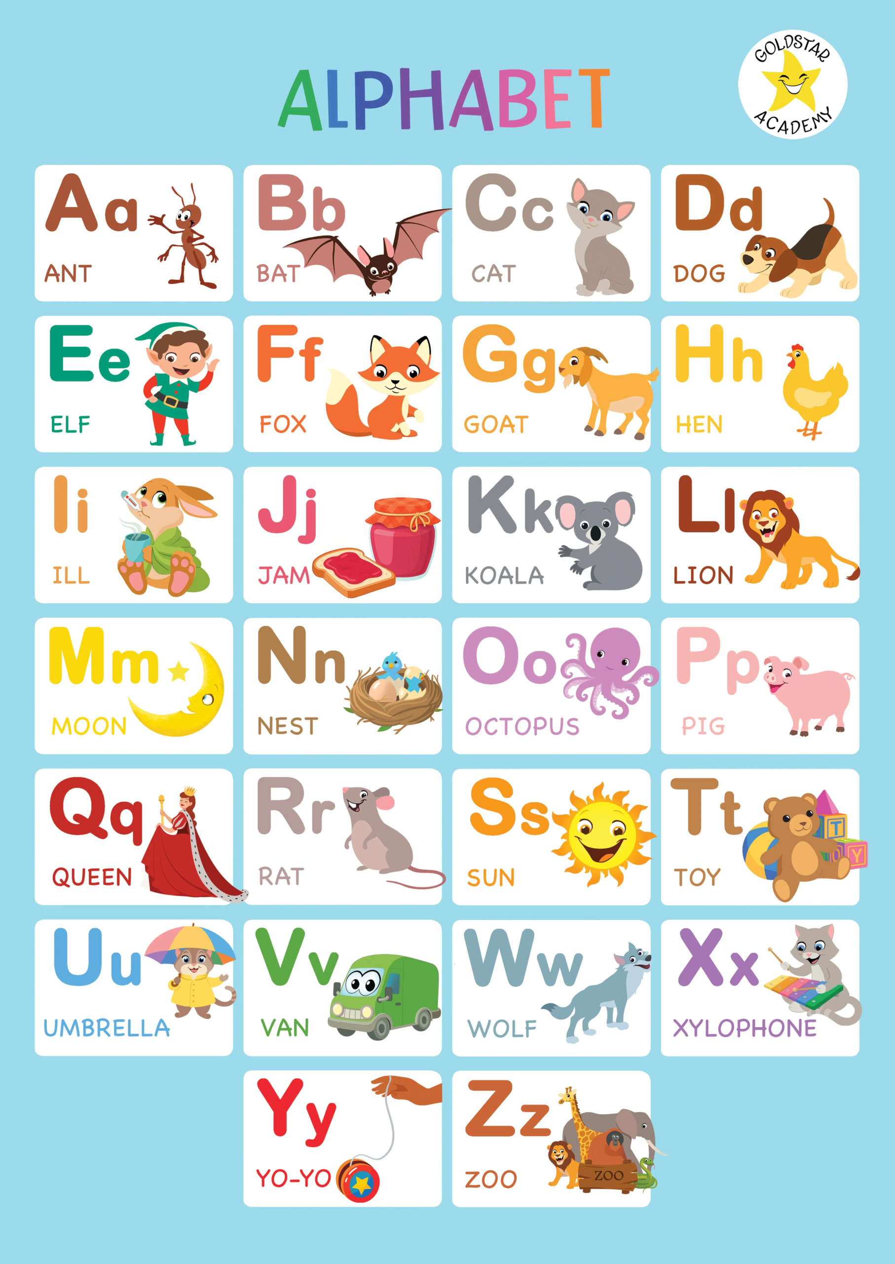 Free Printable Alphabet Posters Boost Phonics Learning For Preschool 