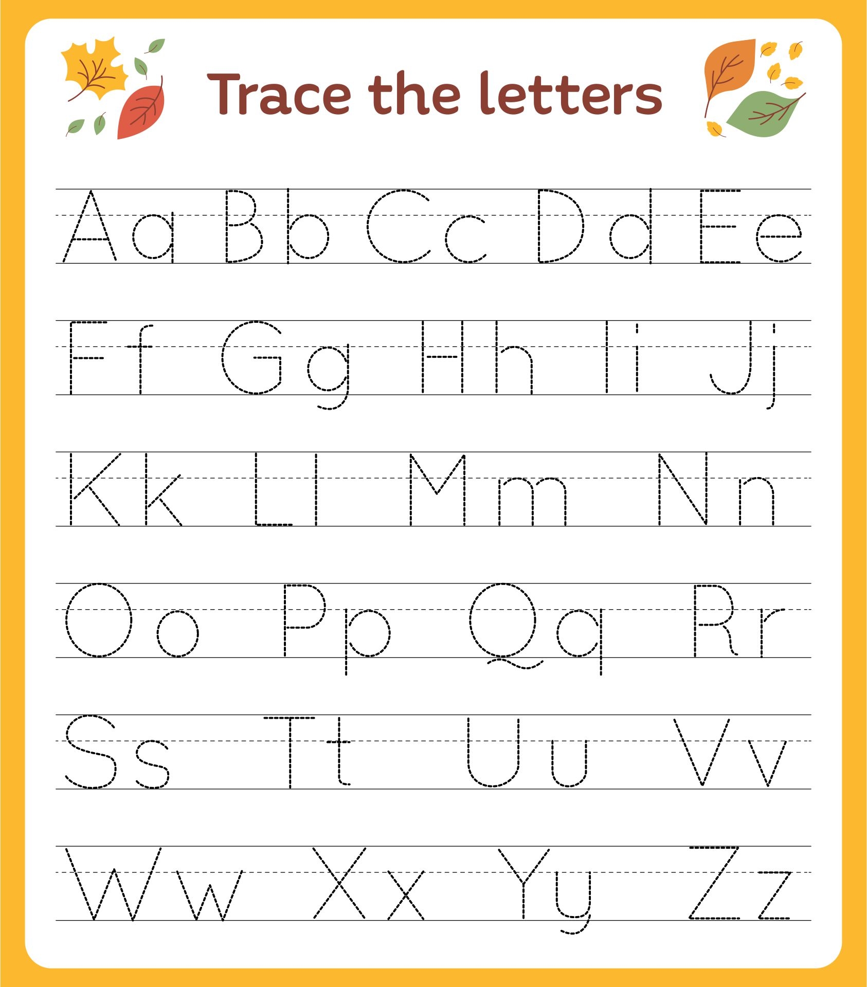 free printable alphabet worksheets for kindergarten worksheets library