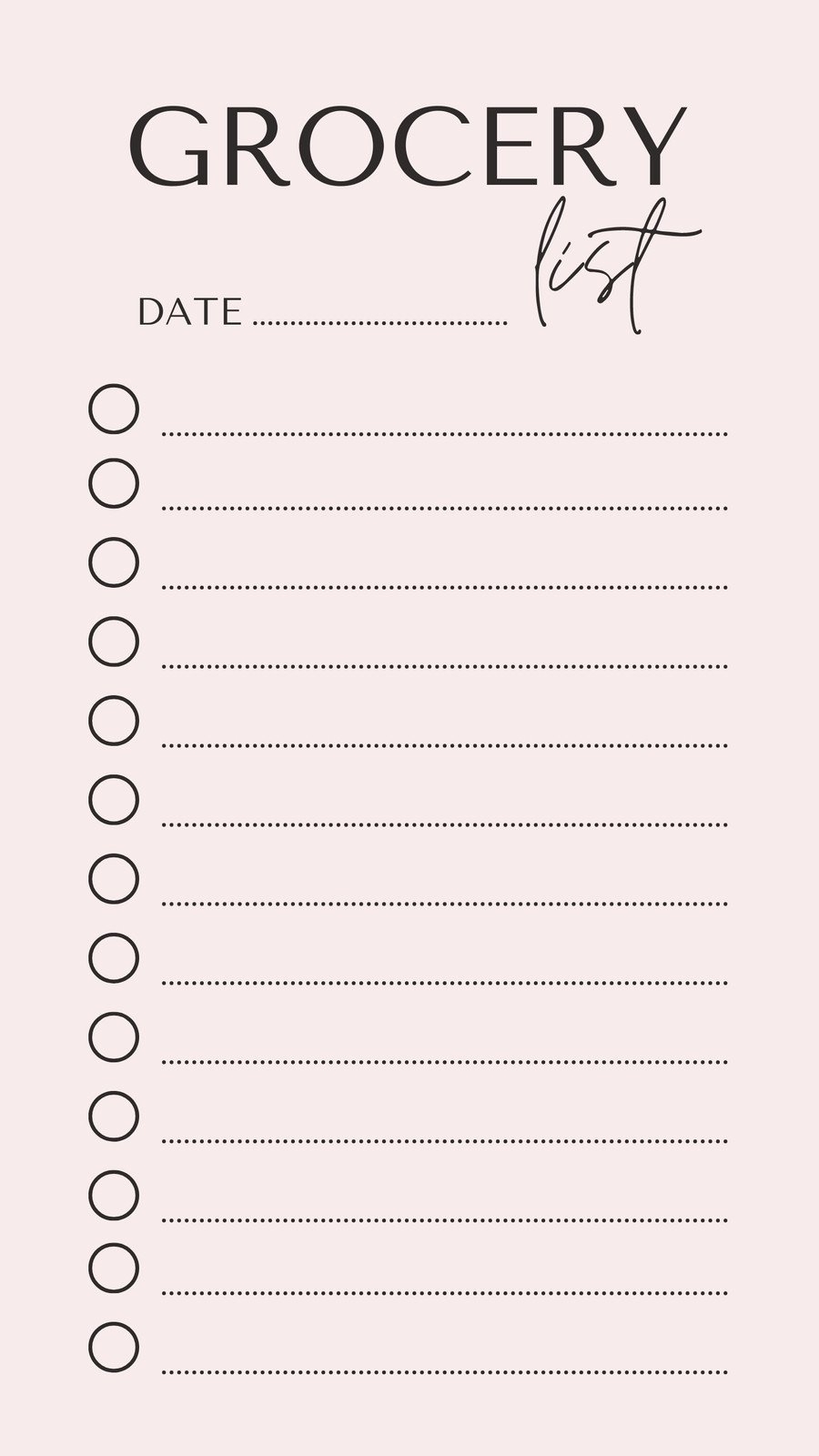 Free Printable And Customizable Grocery List Templates Canva Worksheets Library