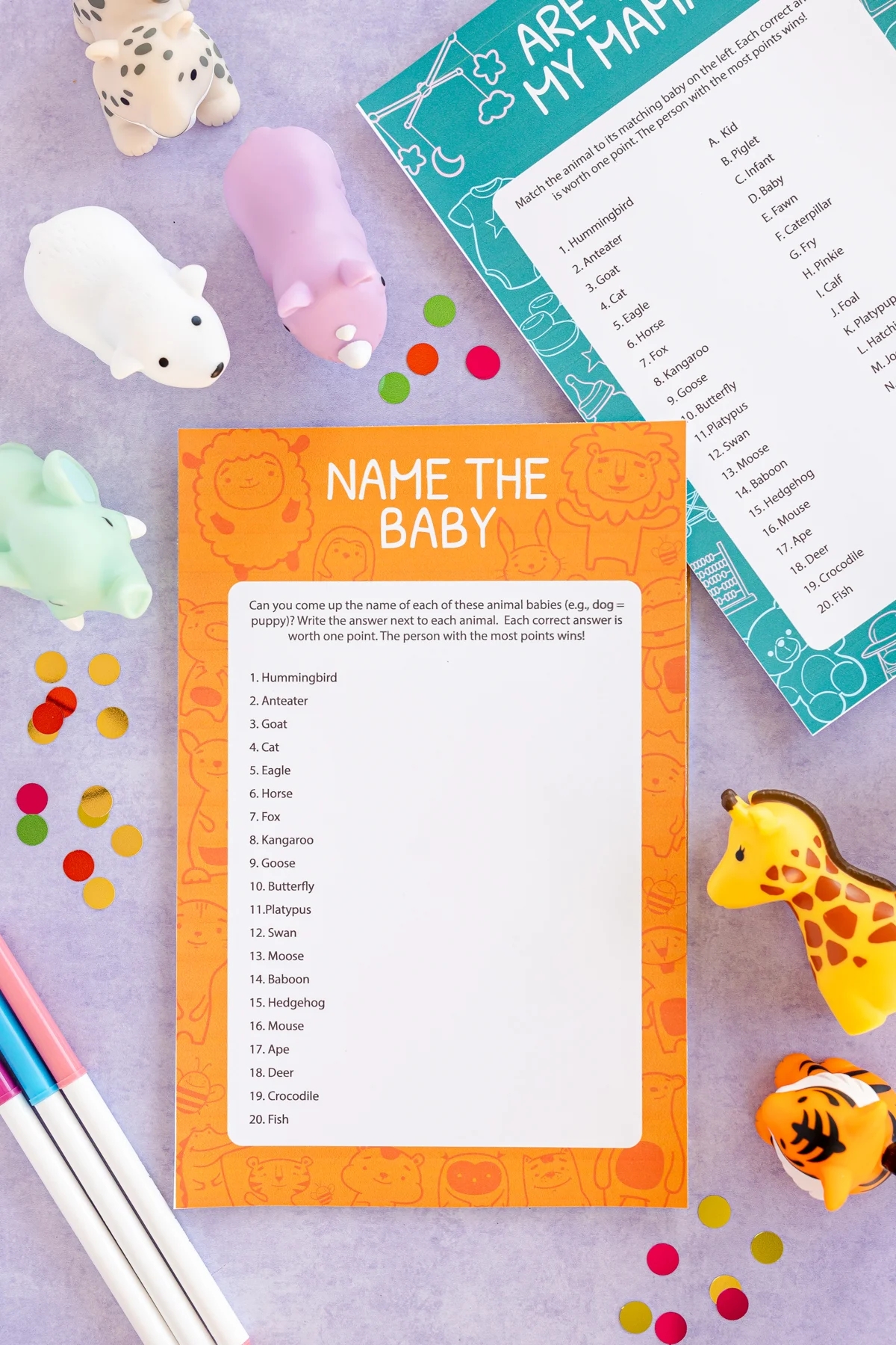 Free Printable Baby Shower Games 2024