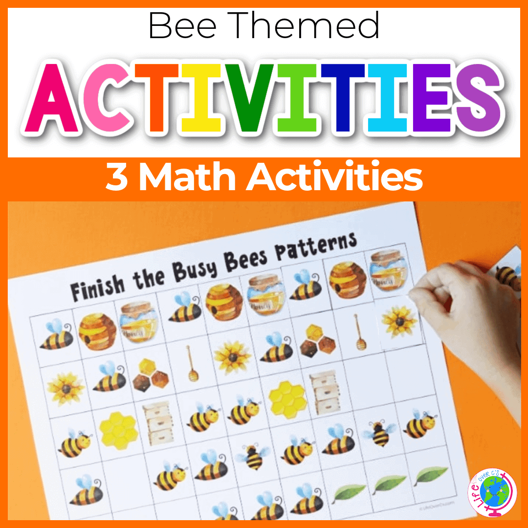 Free Printable Bee Math Activities For Kids