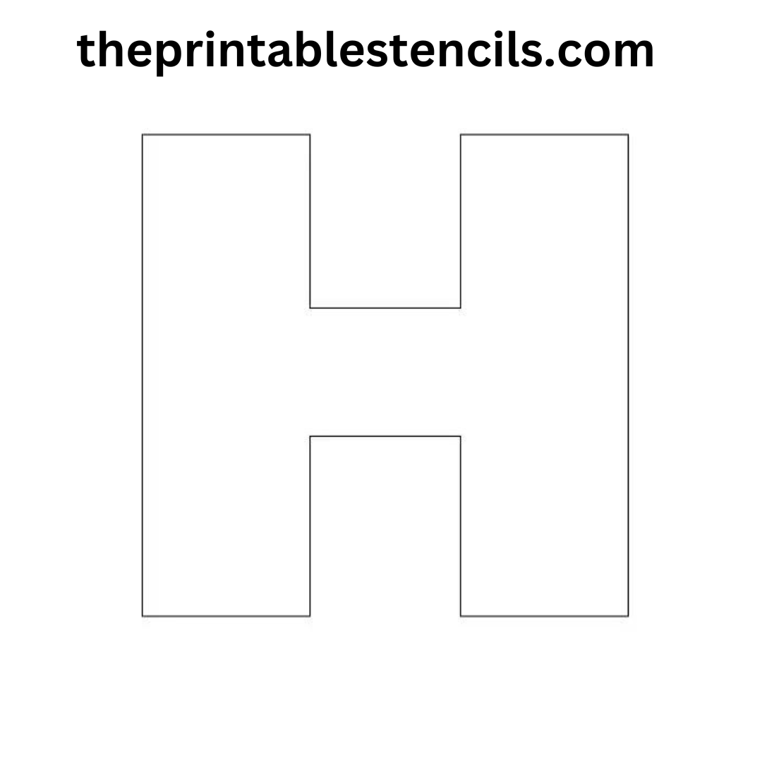 Free Printable Big Large Letter Stencils