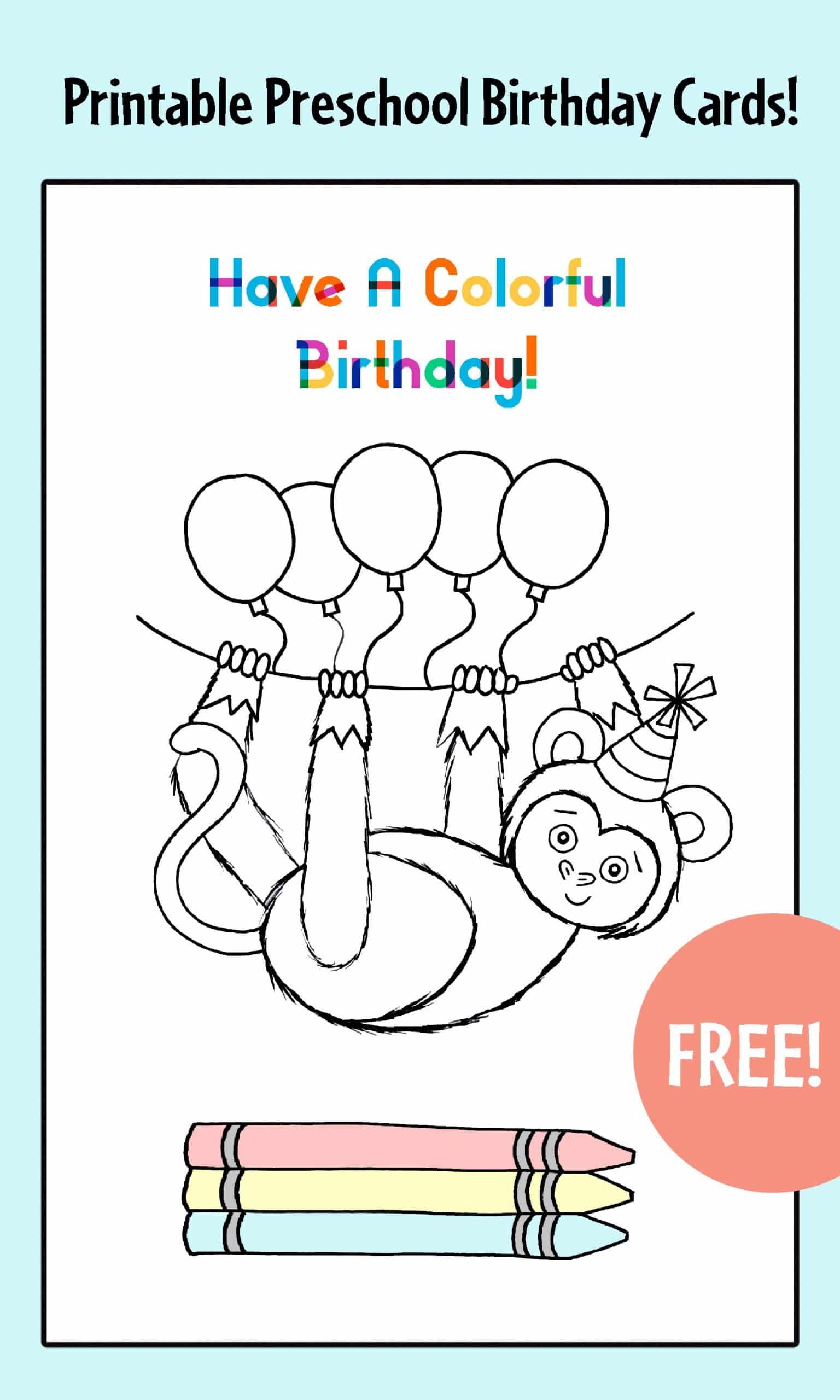 Printable Free Birthday Cards For Kids