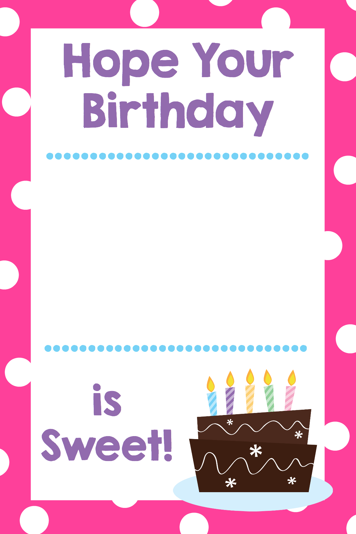 Printable Free Birthday Cards Print