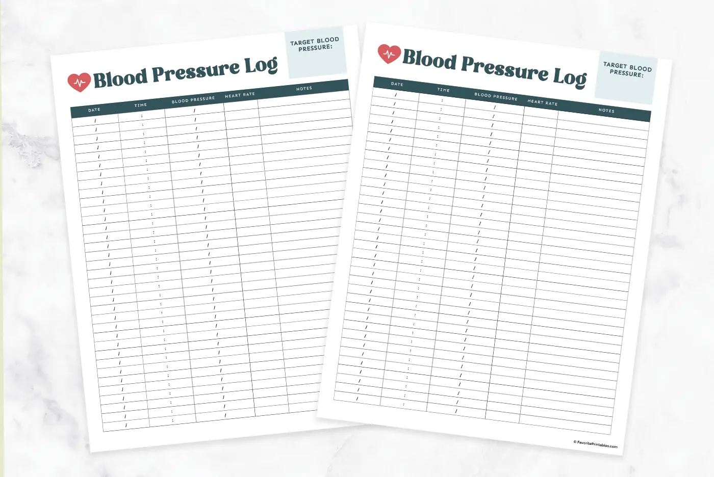 free printable blood pressure log favorite printables